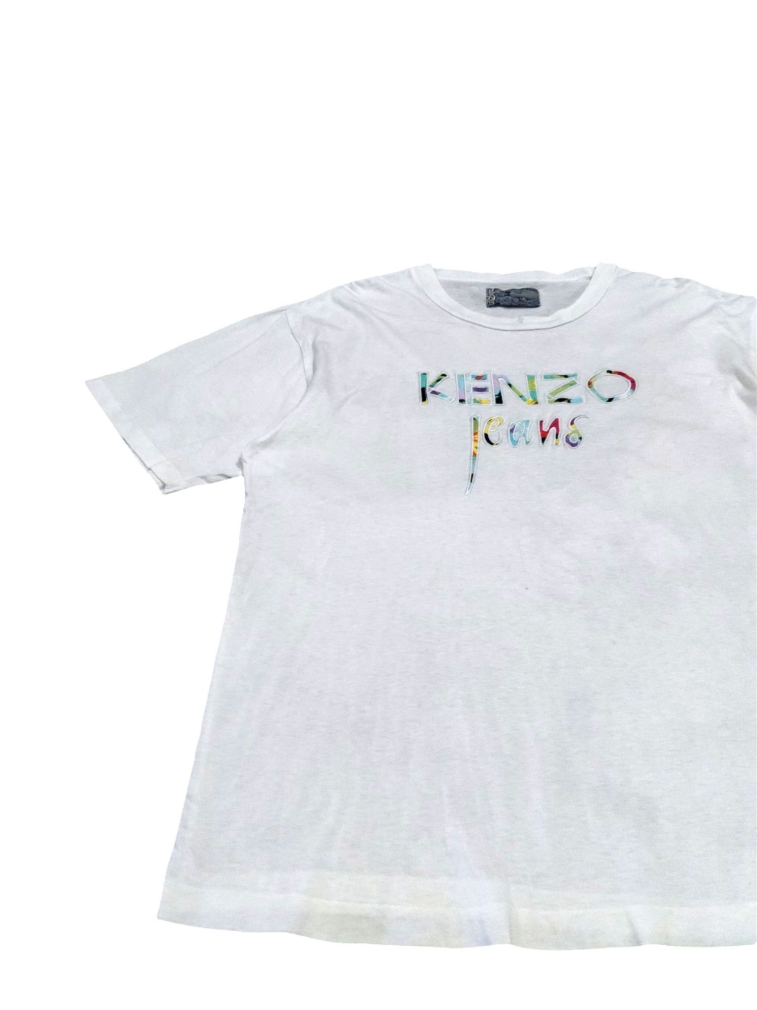 Kenzo RARE! VTG 80s KENZO JEANS VIBRANT BIG SPELL OUT EMBROIDERED Size US L / EU 52-54 / 3 - 3 Thumbnail