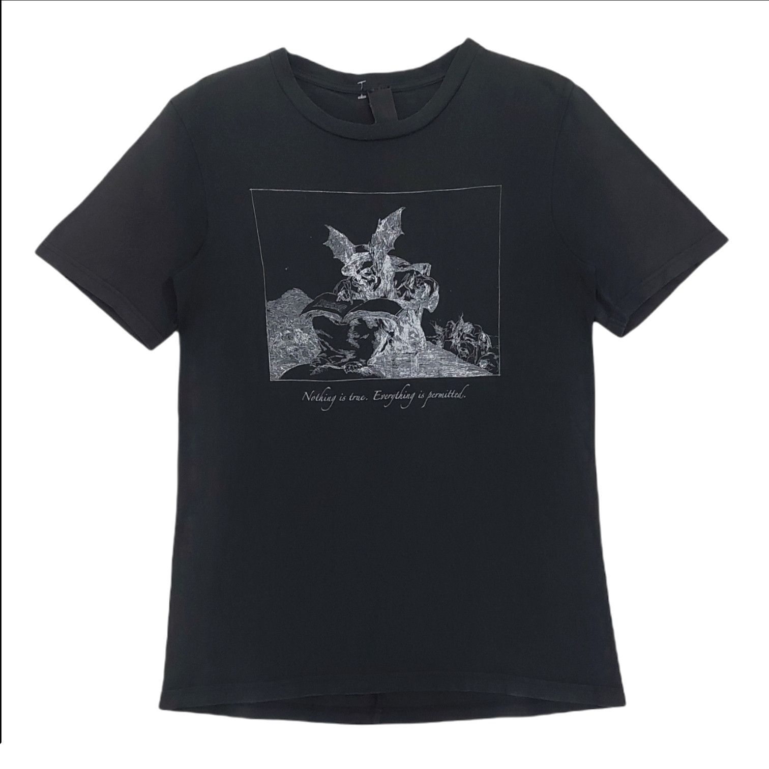 Bias × Designer × Japanese Brand RARE! BIAS "NOTHING IS TRUE. EVERYTHING IS PERMITTED" Size US S / EU 44-46 / 1 - 1 Thumbnail