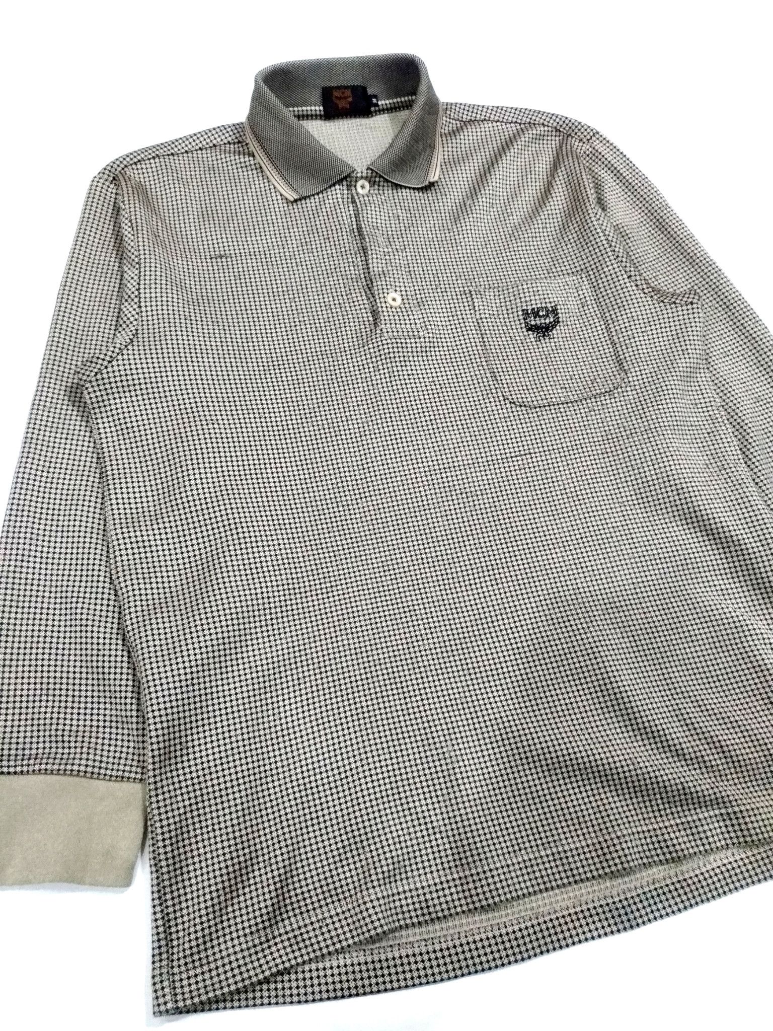Designer × MCM RARE! VTG MCM LEGERE L/SLEEVE POLO SHIRT Size US M / EU 48-50 / 2 - 4 Thumbnail