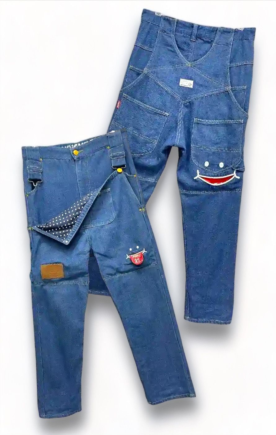 image of Up!smile X Rhp Type-Good Job! Unique Fun Pants in Blue, Men's (Size 30)