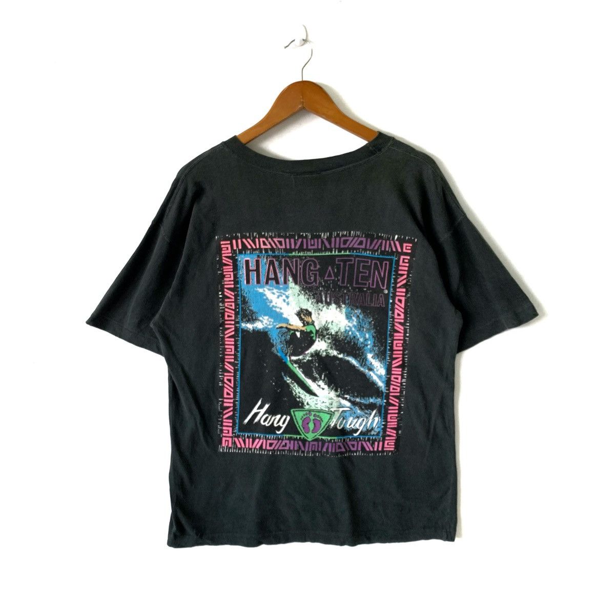 Hang Ten × Vintage Vintage Hang Ten Surf Tshirt Sun Faded Size US M / EU 48-50 / 2 - 1 Thumbnail