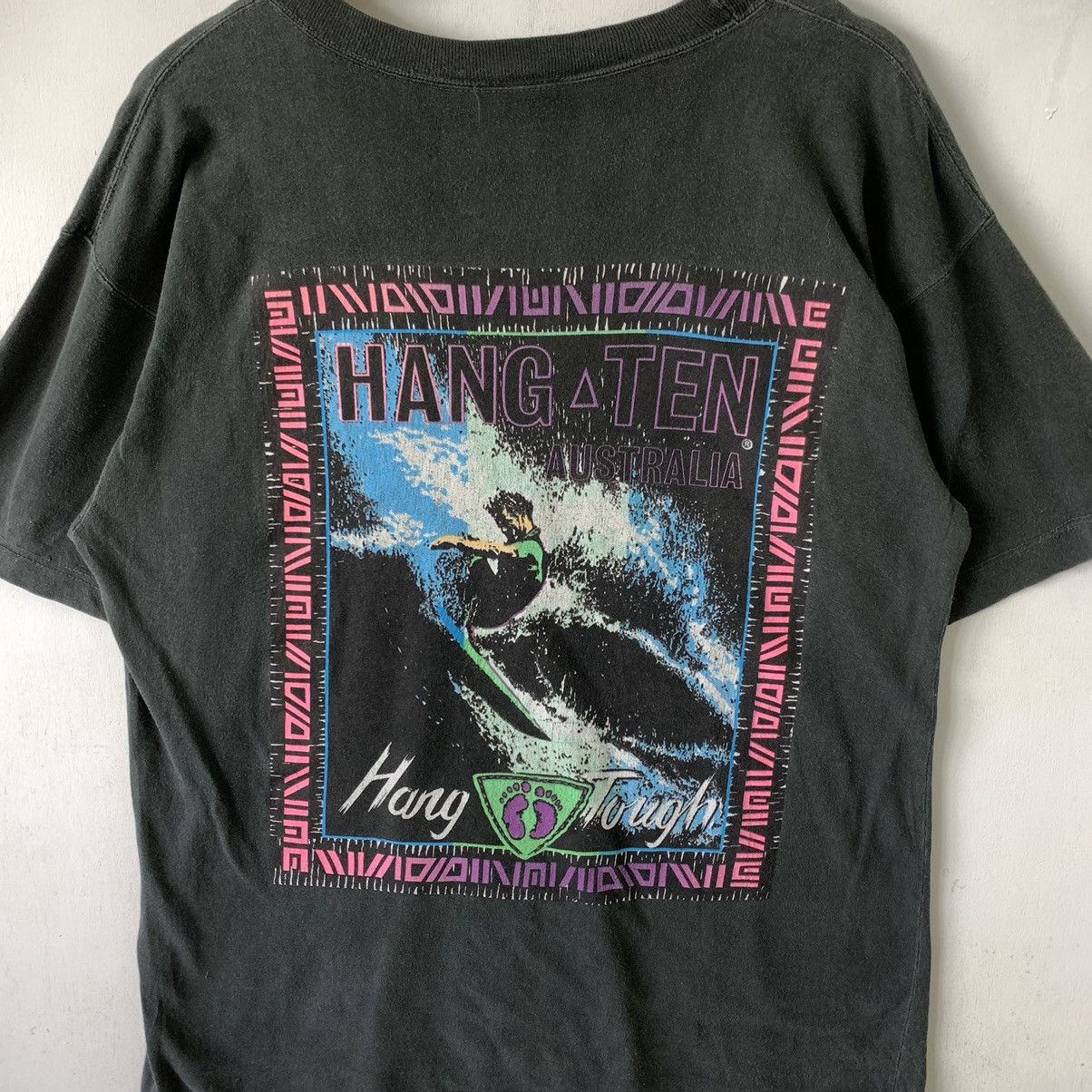Hang Ten × Vintage Vintage Hang Ten Surf Tshirt Sun Faded Size US M / EU 48-50 / 2 - 2 Thumbnail