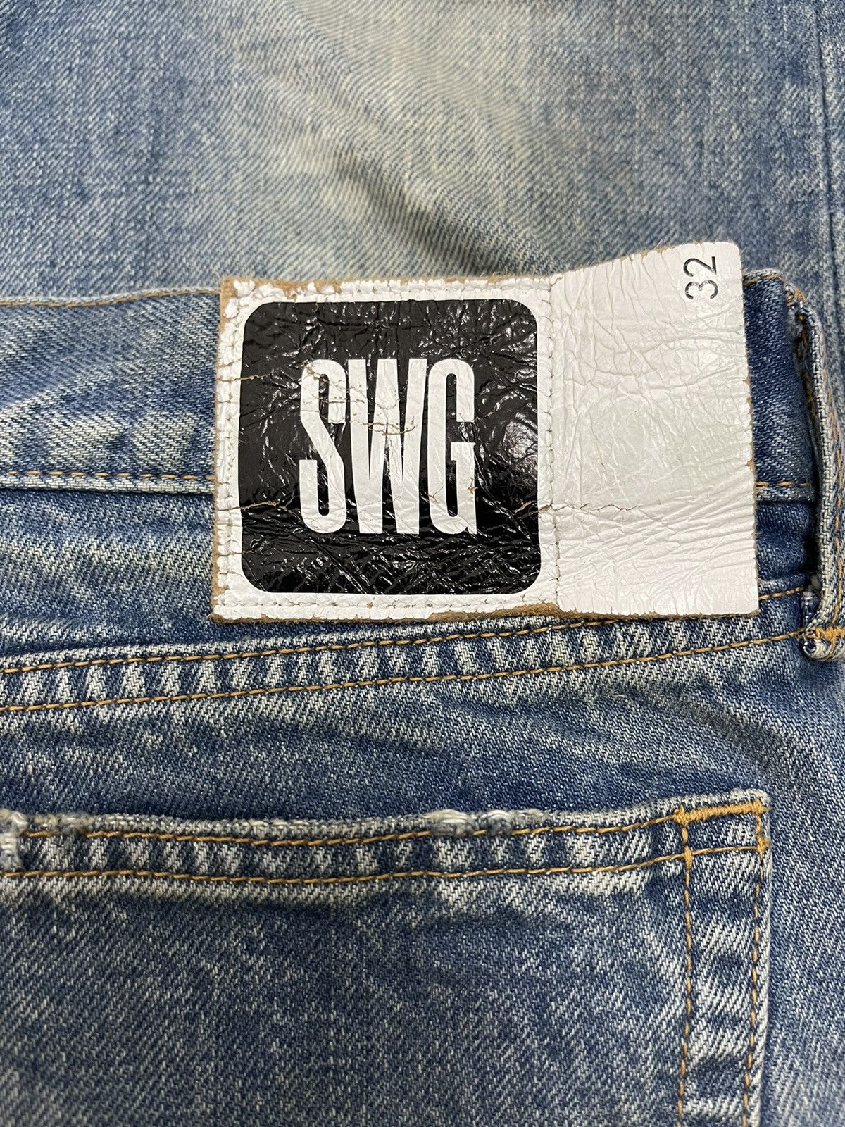 PHENOMENON × Swagger SWAGGER Distressed Denim Jeans Size US 35 - 5 Thumbnail