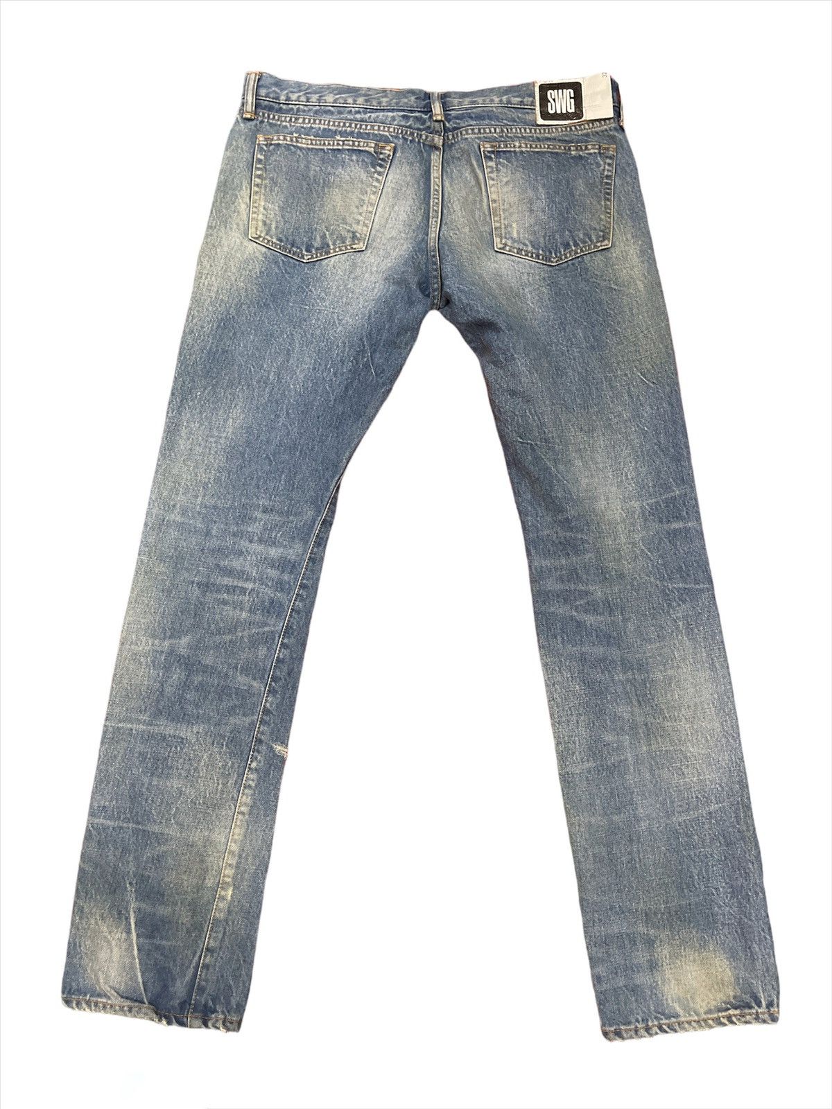 PHENOMENON × Swagger SWAGGER Distressed Denim Jeans Size US 35 - 4 Thumbnail
