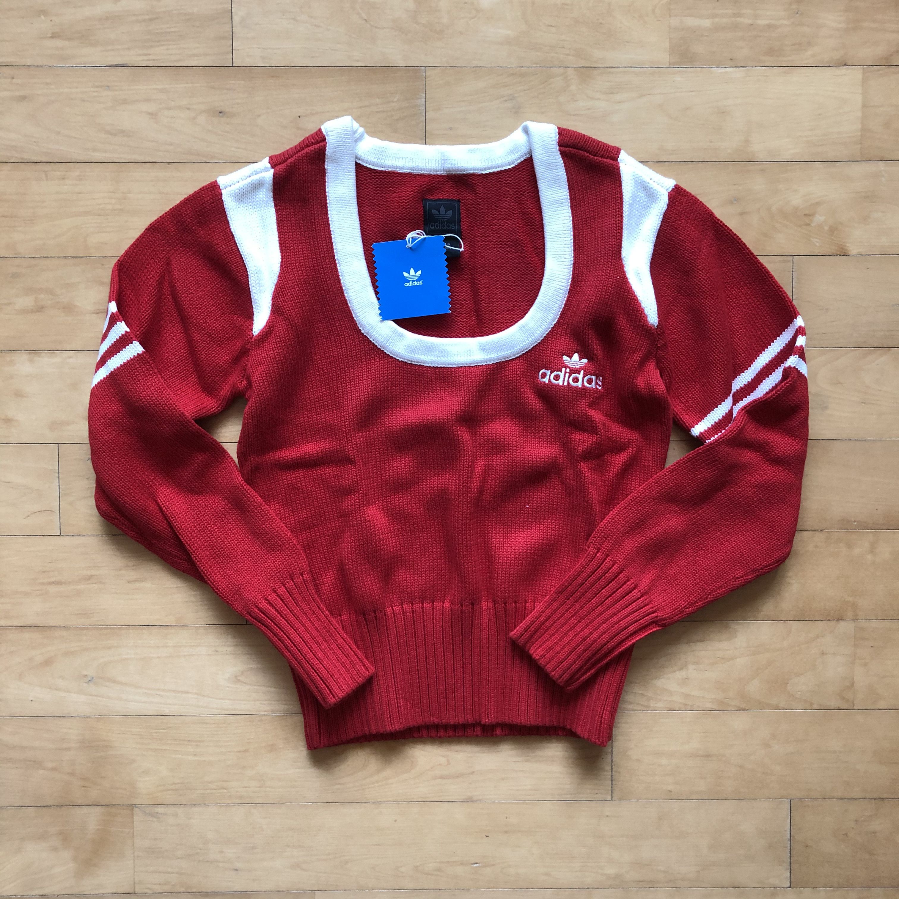 image of Adidas W Knit S in Red, Men's (Size Small)