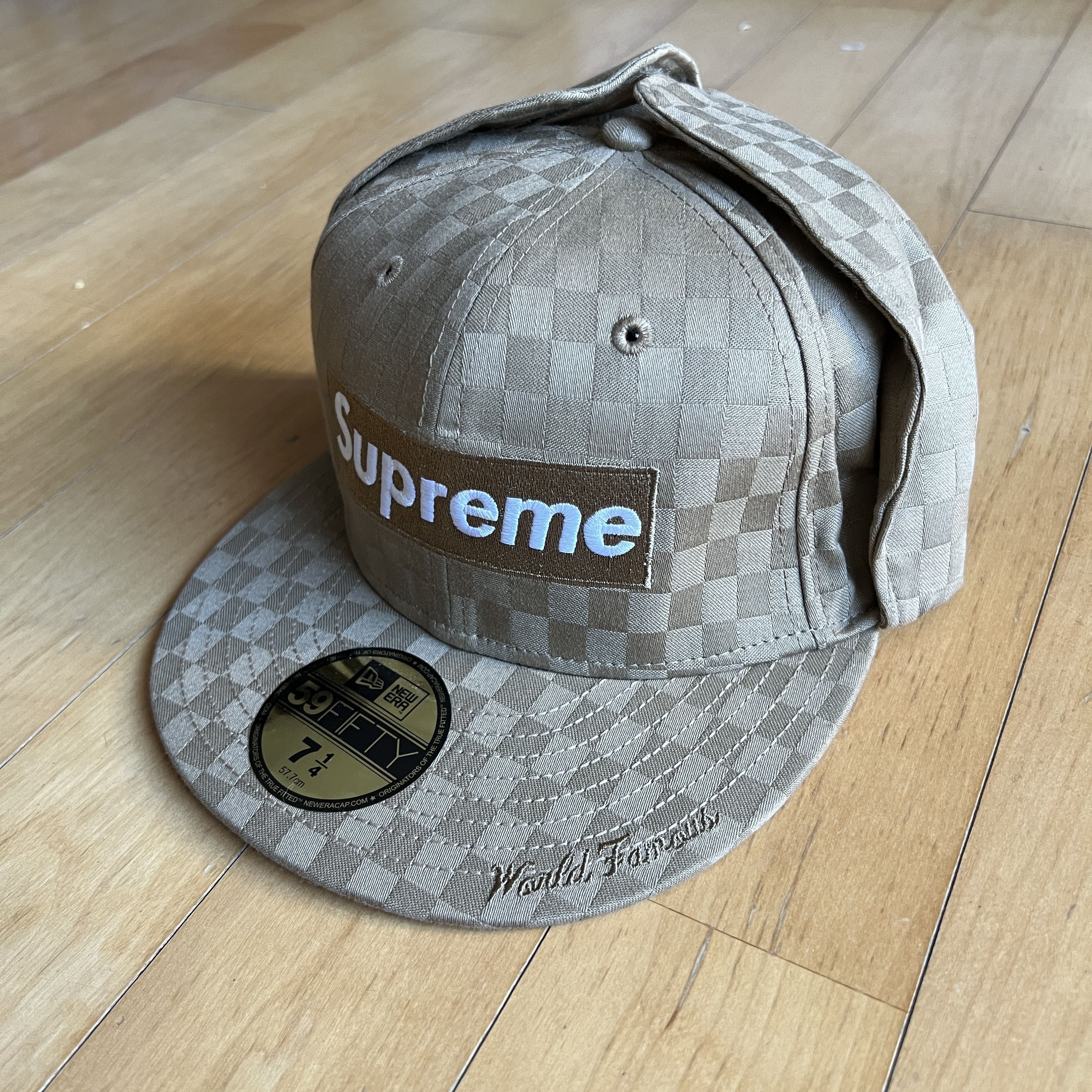 Supreme Old Supreme box logo trooper newera 7 1/4 | Grailed