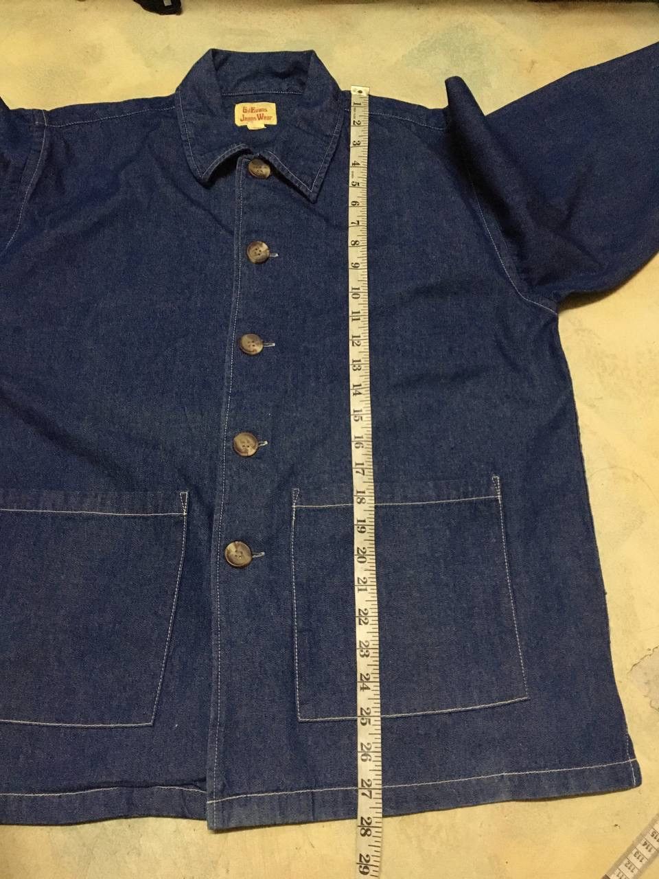 Japanese Brand Vintage Work Wear Denim Chore Jacket Style Size US L / EU 52-54 / 3 - 8 Thumbnail
