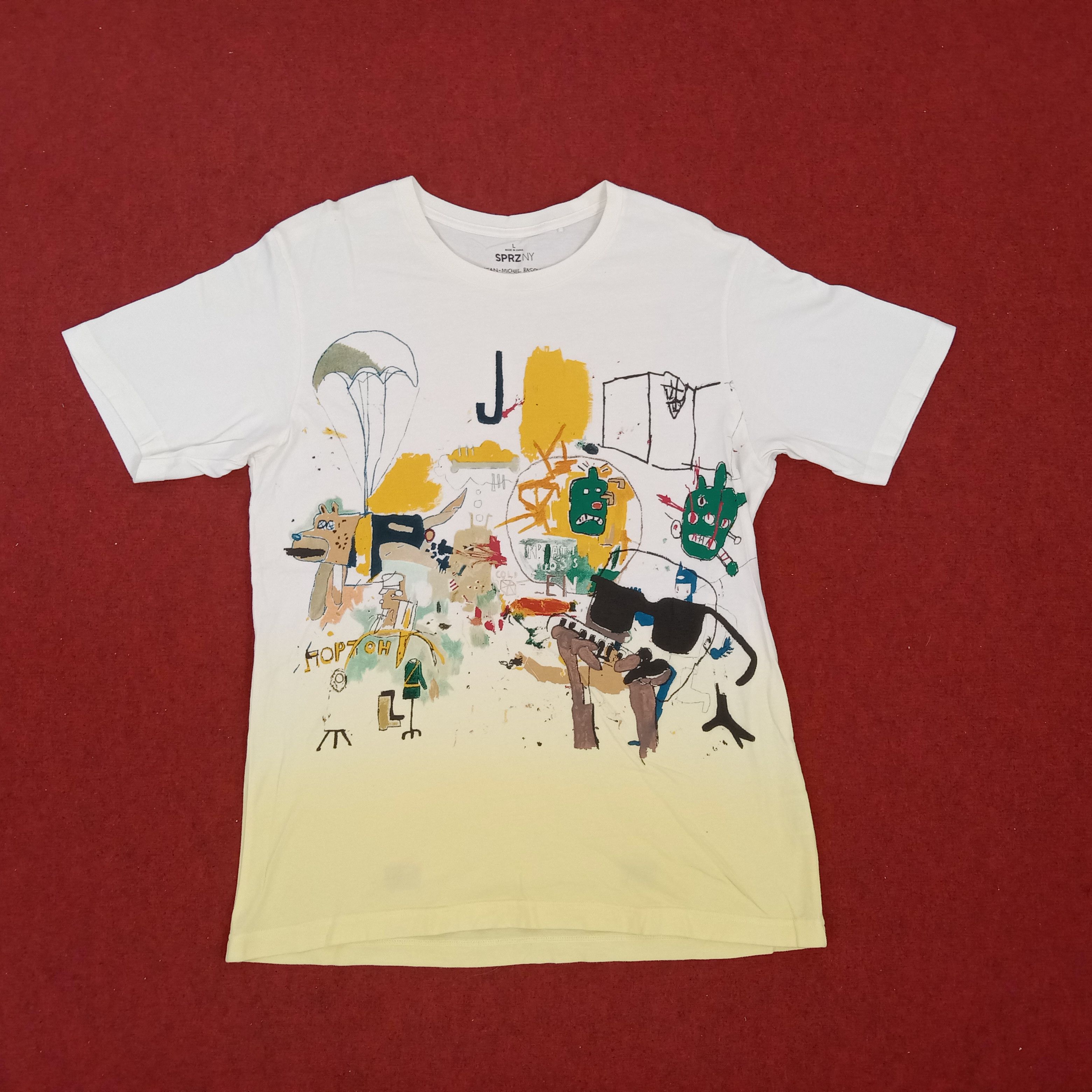 Japanese Brand Jean Michel Basquiat x Japanese Brand Streetwear Tshirt Size US L / EU 52-54 / 3 - 1 Thumbnail