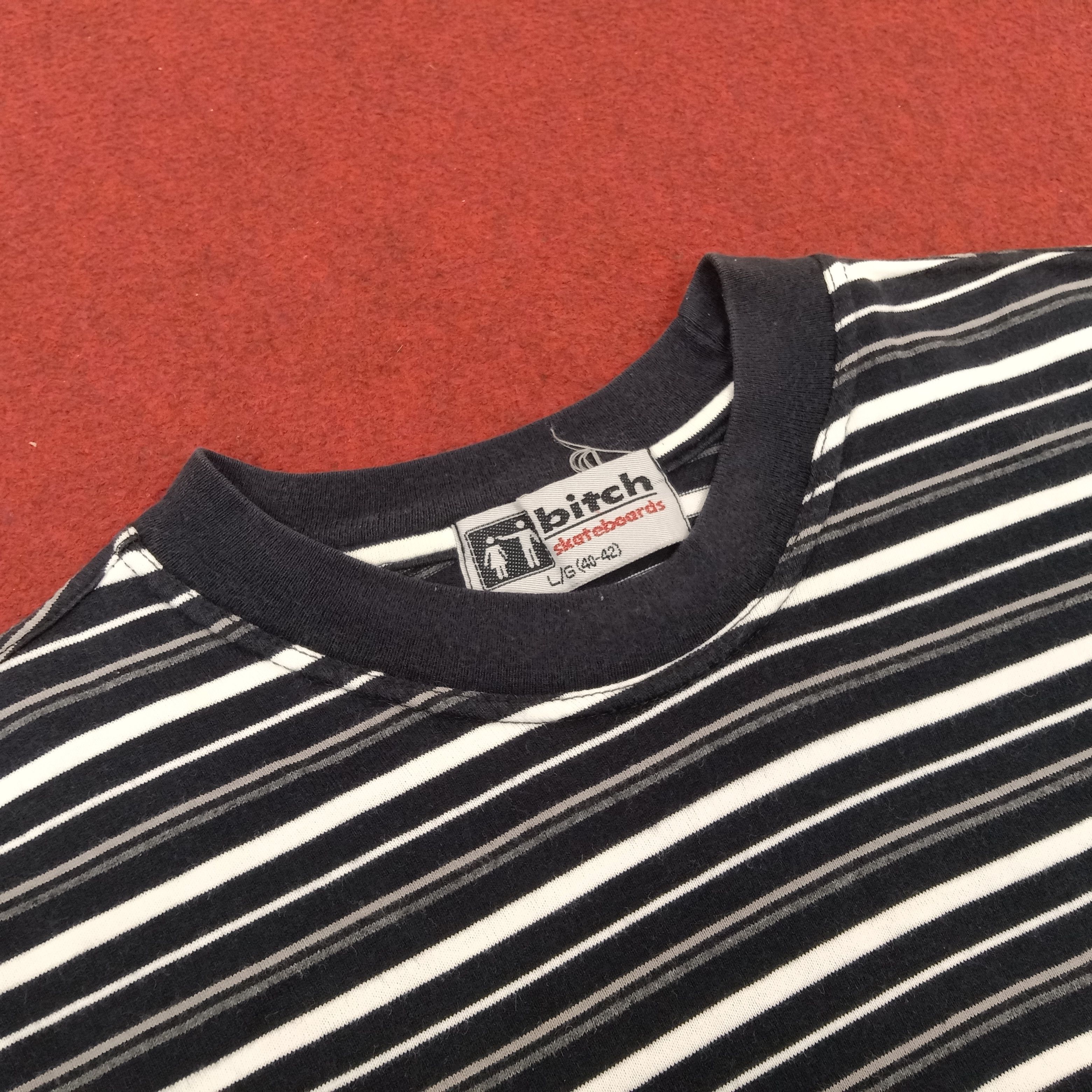 Vintage Bitch Skateboards Stripes Design Vintage Tshirt Size US S / EU 44-46 / 1 - 3 Thumbnail