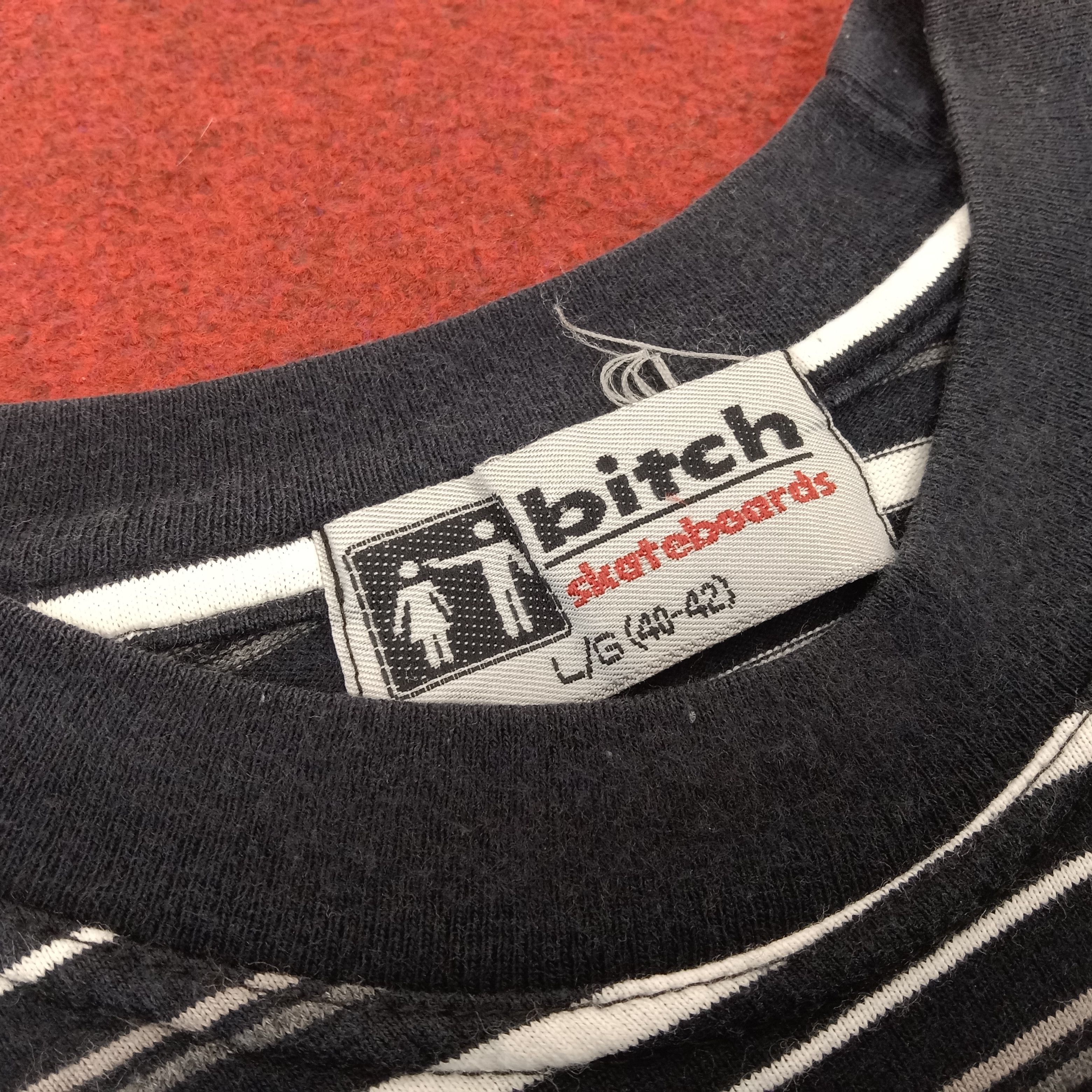 Vintage Bitch Skateboards Stripes Design Vintage Tshirt Size US S / EU 44-46 / 1 - 4 Thumbnail