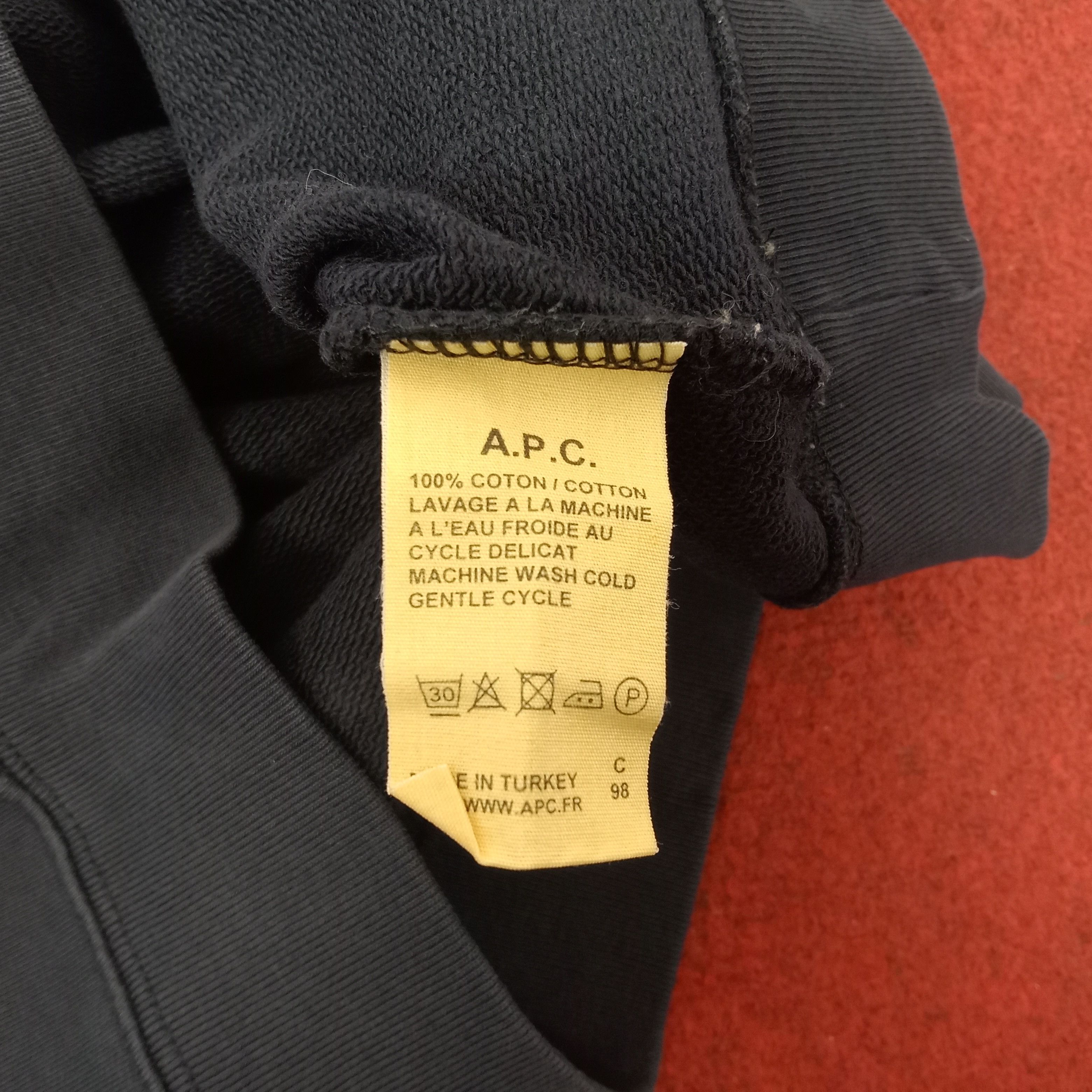 A.P.C. × Japanese Brand × Vintage A.P.C Japanese Brand Streetwear Style Sweatshirt Size US S / EU 44-46 / 1 - 7 Thumbnail