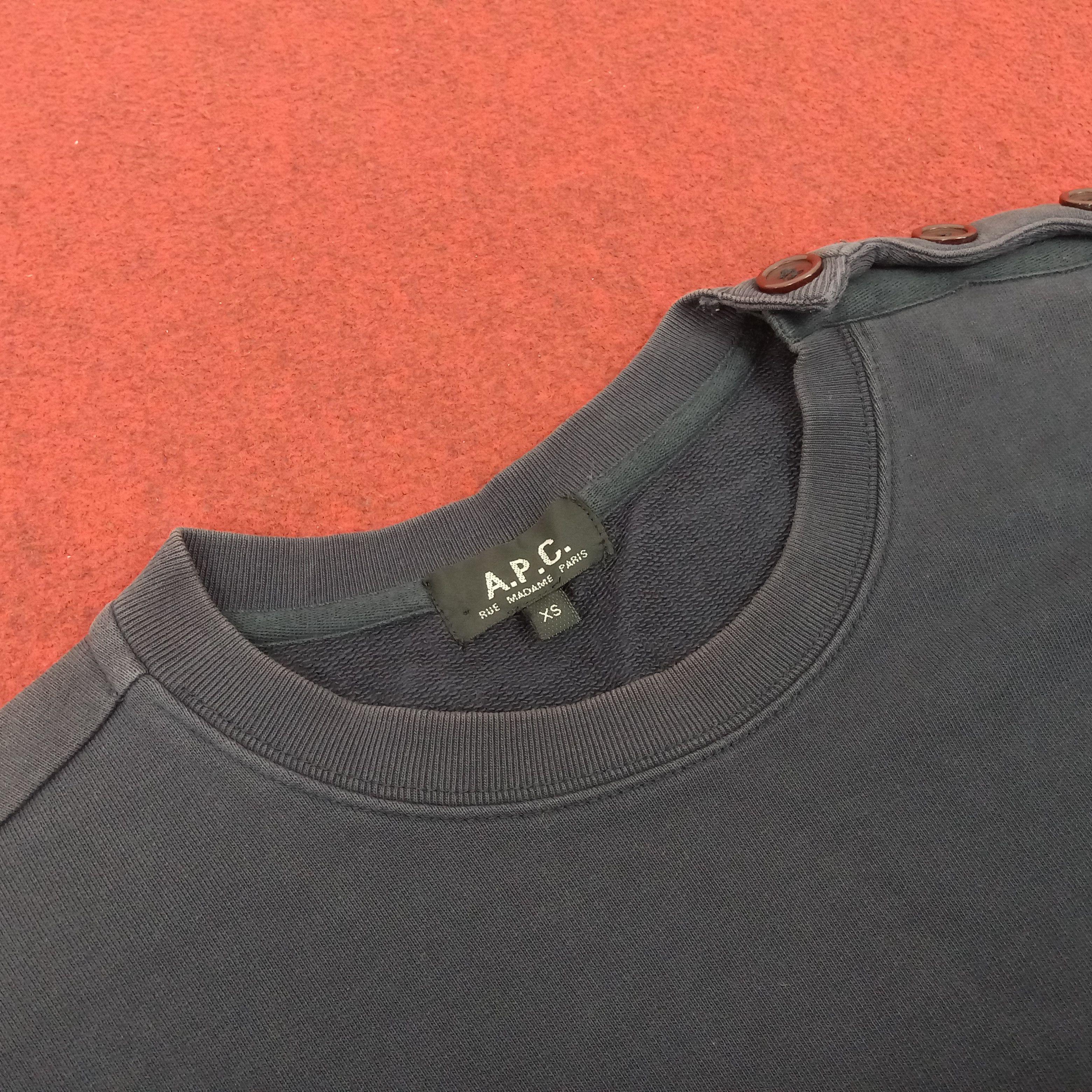 A.P.C. × Japanese Brand × Vintage A.P.C Japanese Brand Streetwear Style Sweatshirt Size US S / EU 44-46 / 1 - 3 Thumbnail