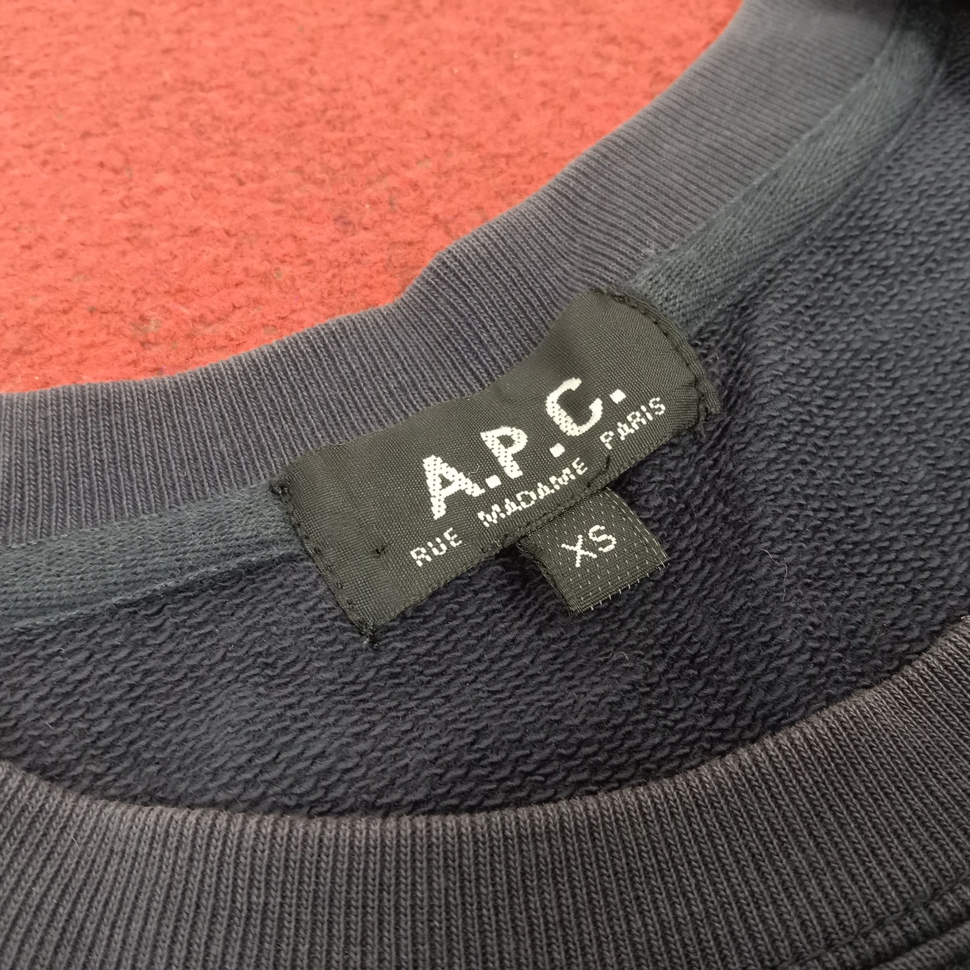 A.P.C. × Japanese Brand × Vintage A.P.C Japanese Brand Streetwear Style Sweatshirt Size US S / EU 44-46 / 1 - 4 Thumbnail