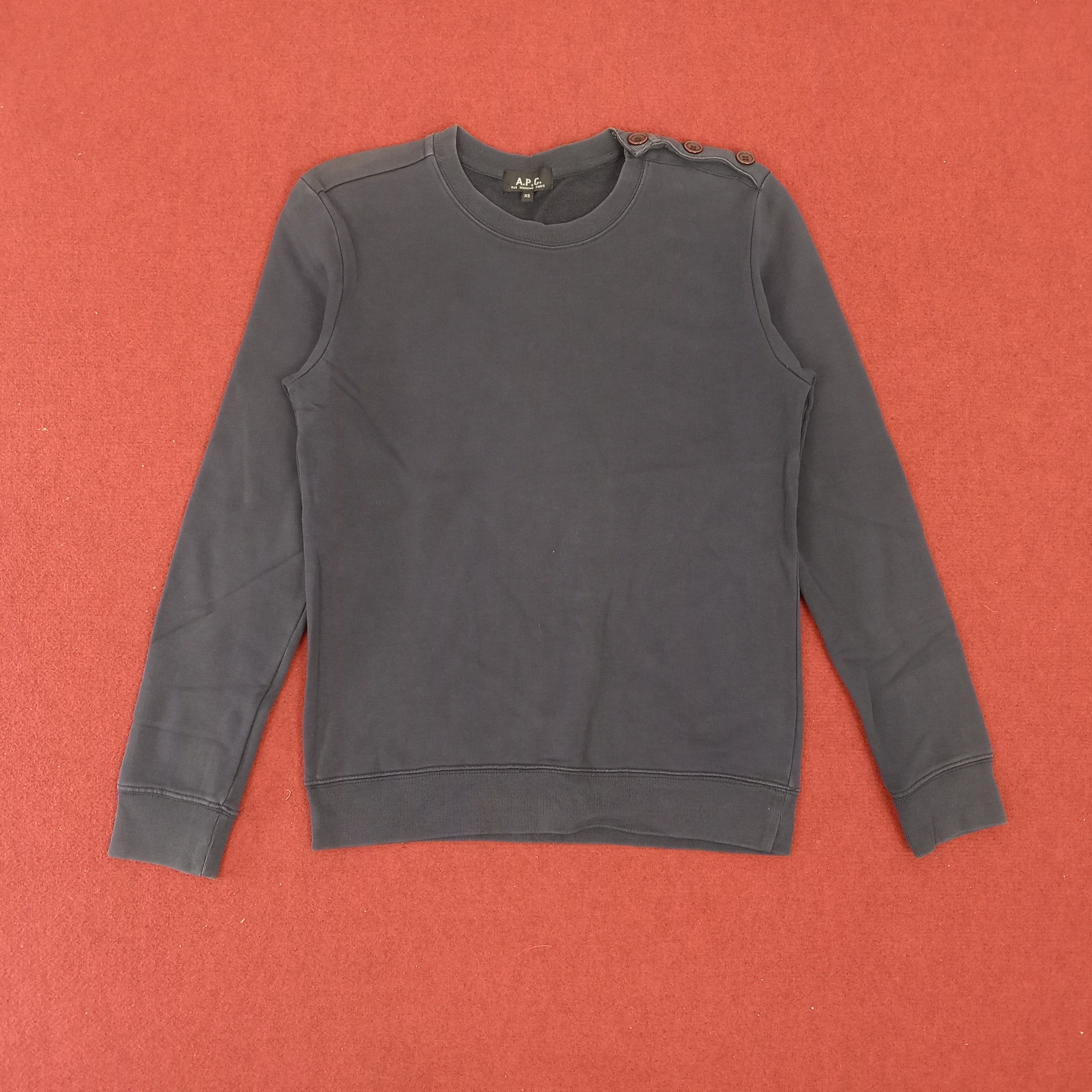 A.P.C. × Japanese Brand × Vintage A.P.C Japanese Brand Streetwear Style Sweatshirt Size US S / EU 44-46 / 1 - 1 Thumbnail