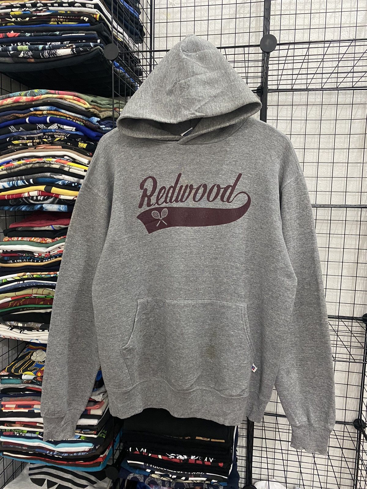 image of Made In USA x Rwd Redwood Vintage Redwood Hoddies in Grey, Men's (Size Large)