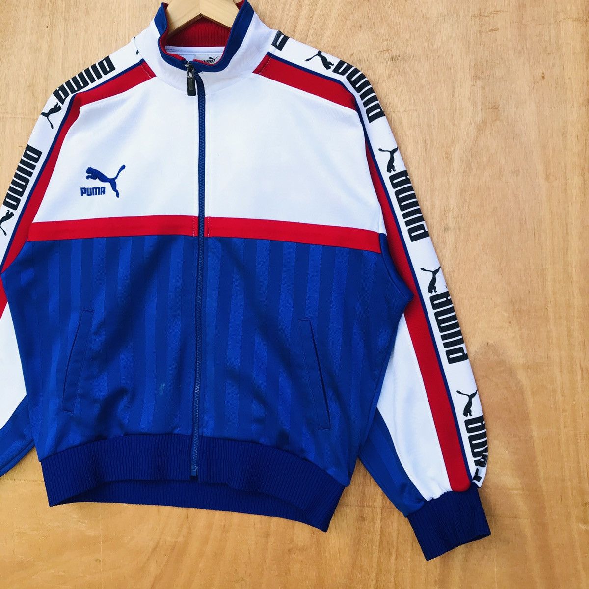 Puma × Vintage Vintage Puma Big Logo Sidetape sweter Size US M / EU 48-50 / 2 - 2 Thumbnail