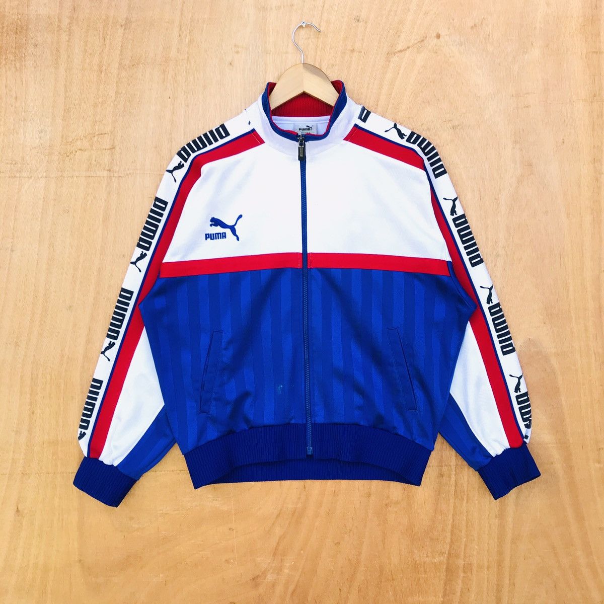 Puma × Vintage Vintage Puma Big Logo Sidetape sweter Size US M / EU 48-50 / 2 - 1 Thumbnail