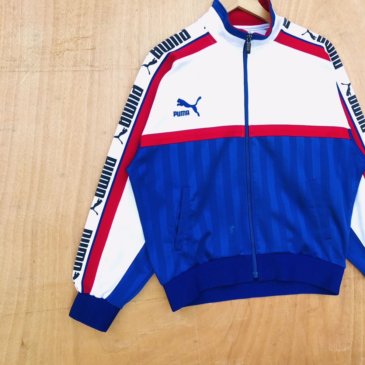 Puma × Vintage Vintage Puma Big Logo Sidetape sweter Size US M / EU 48-50 / 2 - 3 Thumbnail