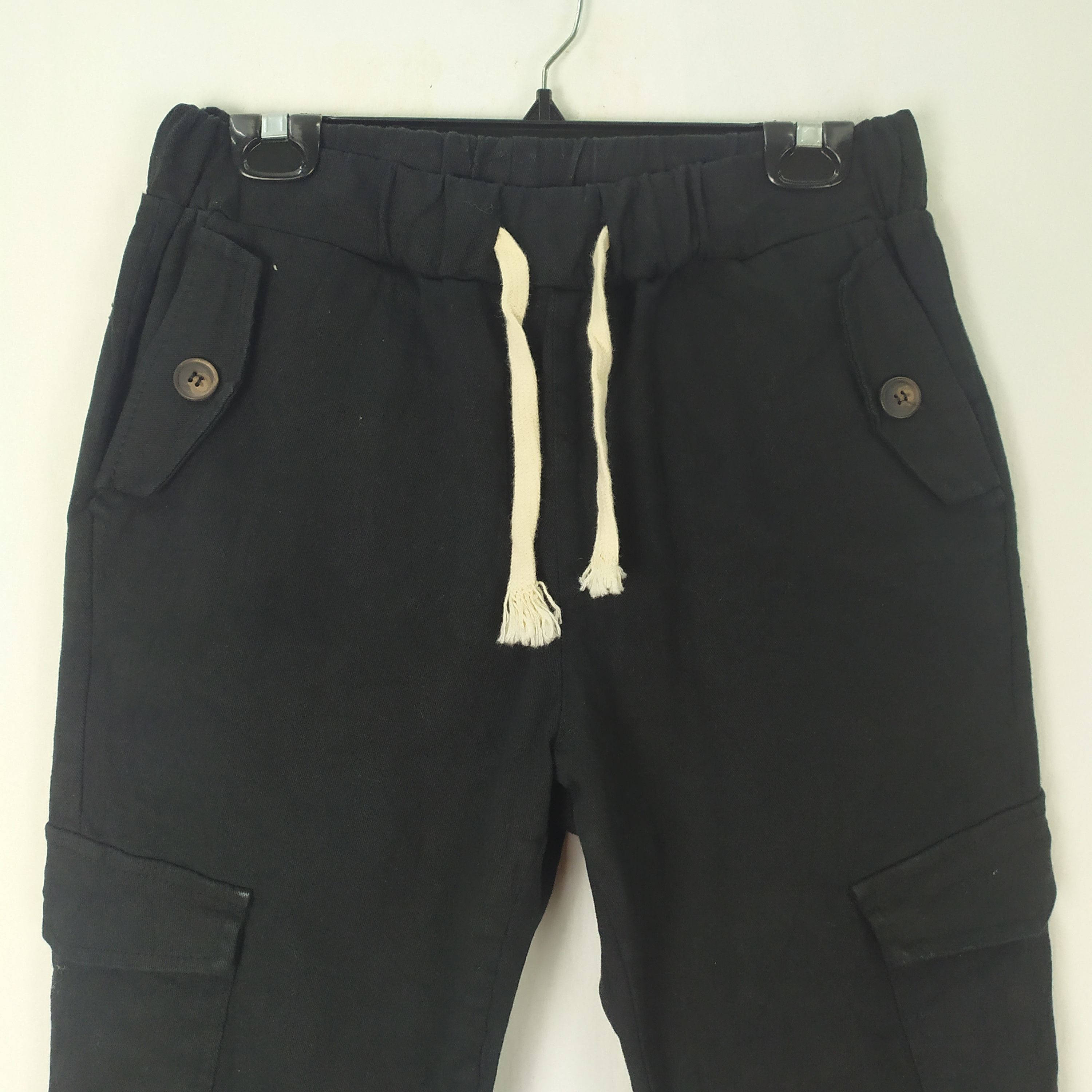 Japanese Brand VINTAGE DYCLEZ BLACK CARGO EASY PANTS Size US 29 - 4 Thumbnail
