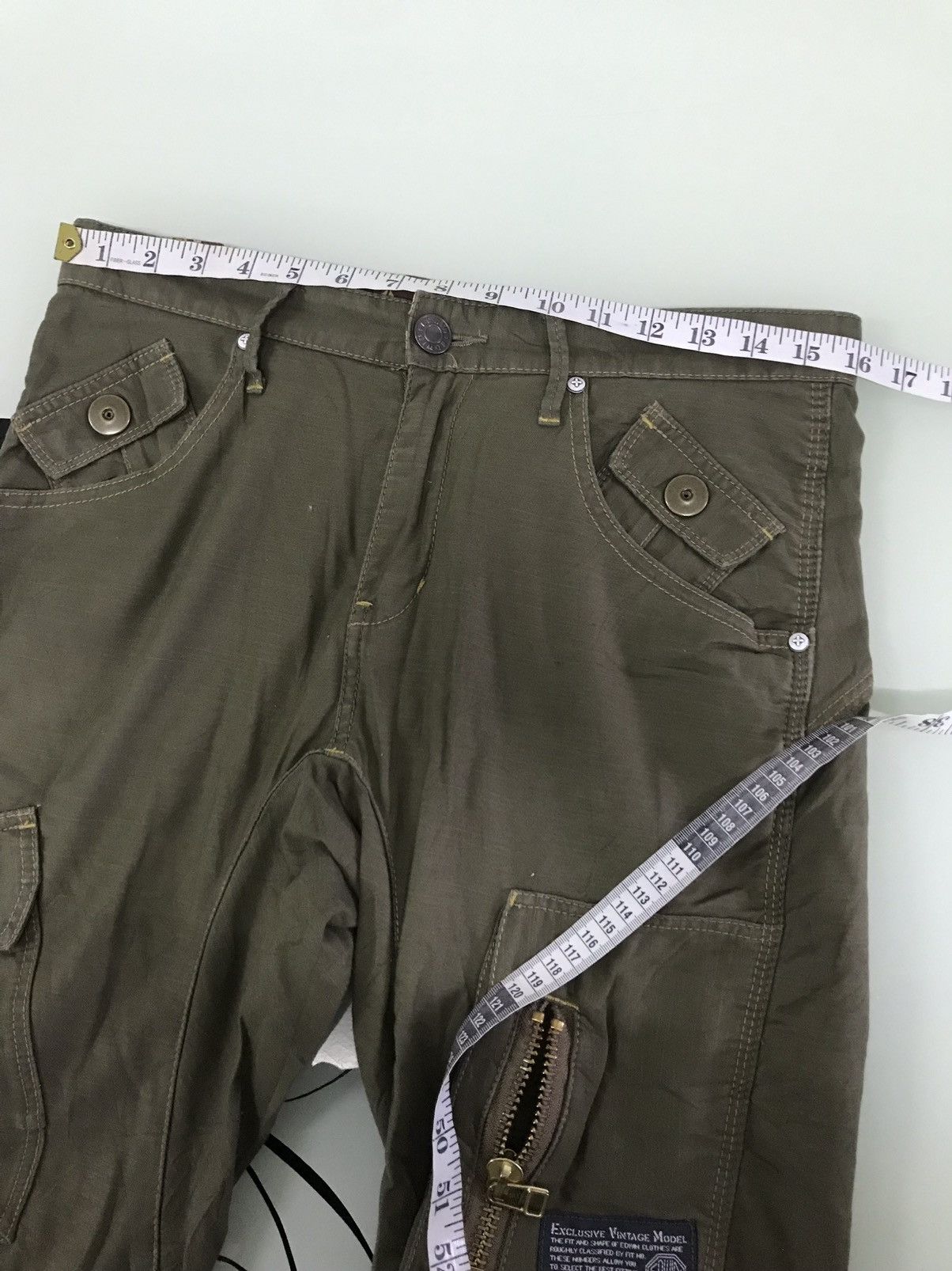 Edwin Rare❗️Edwin Bondage Seditionaries Multipocket Cargo pants Size US 33 - 17 Thumbnail