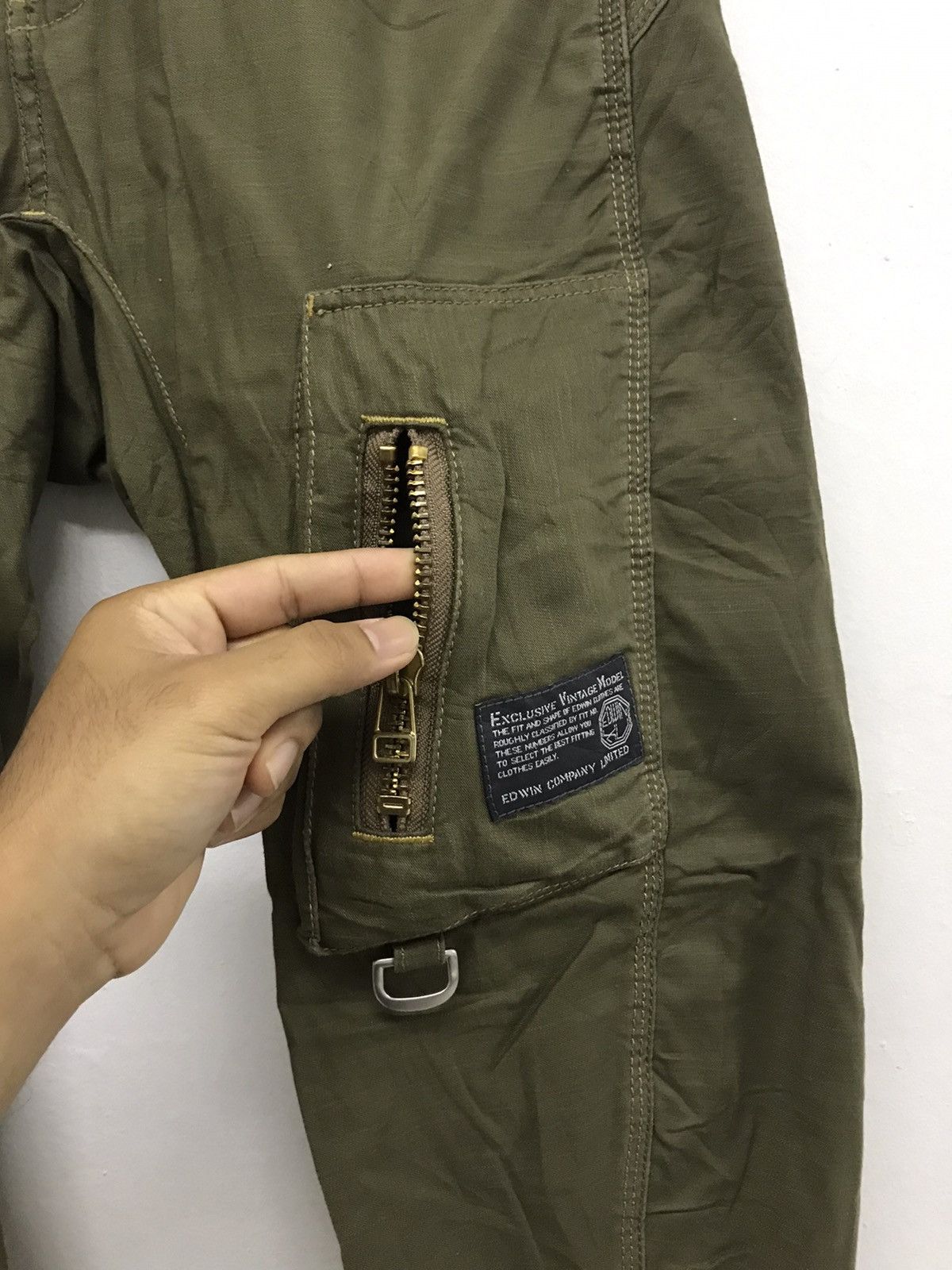 Edwin Rare❗️Edwin Bondage Seditionaries Multipocket Cargo pants Size US 33 - 9 Thumbnail