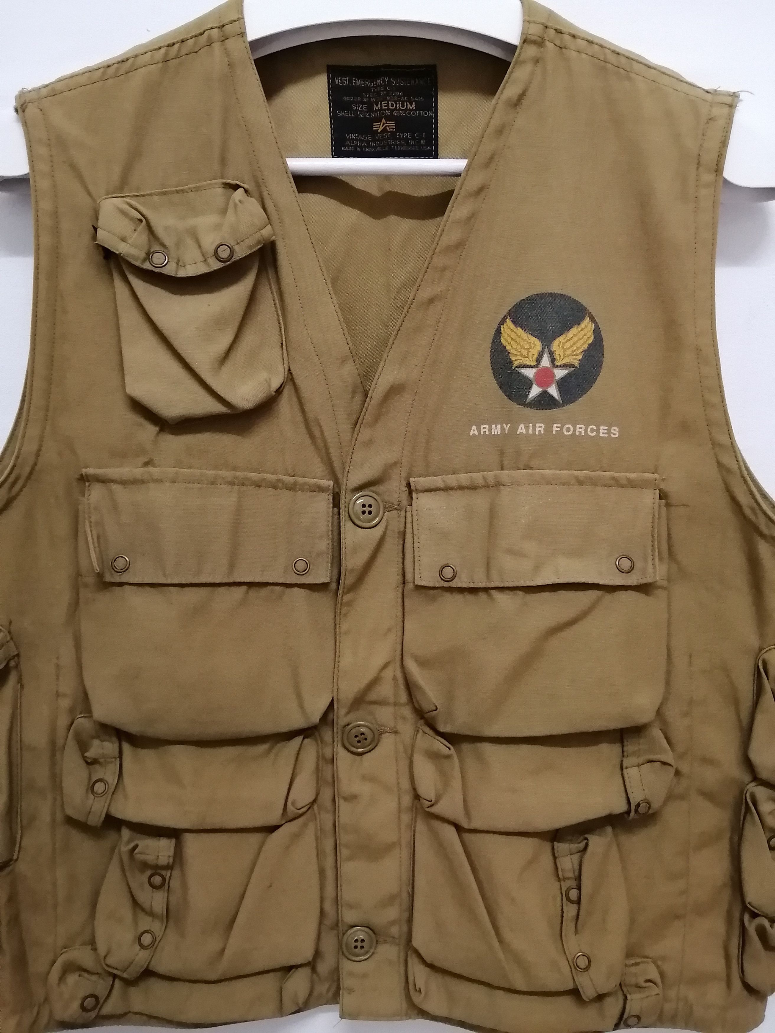 Vintage Air Force Vintage Many Pocket Tactical Vest Size US M / EU 48-50 / 2 - 8 Thumbnail