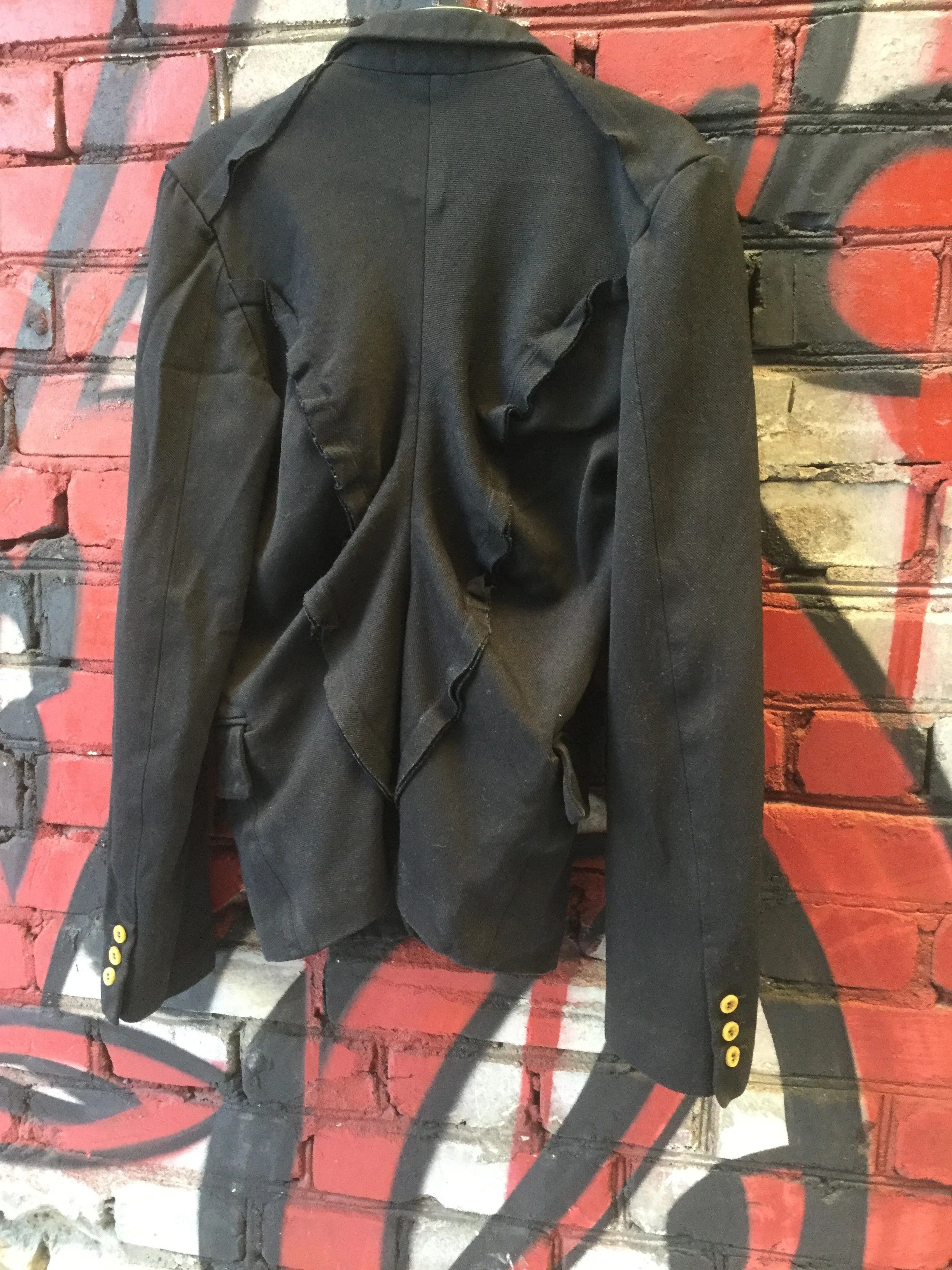 image of Comme Des Garcons Boiled Poly Asymmetric Jacket.like Elena Dawson Or Julius in Black, Women's (Size