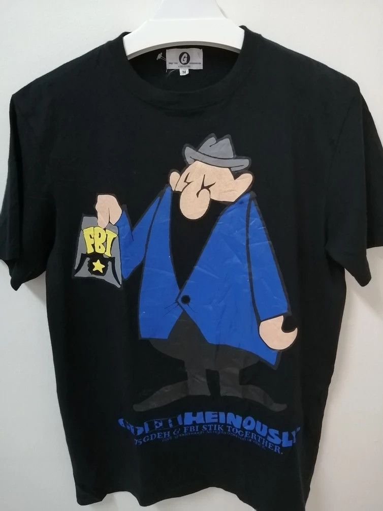Good Enough Vintage GDEH HEINOUSLY Fbi Stik Goodenough Black Tee Size US M / EU 48-50 / 2 - 2 Thumbnail