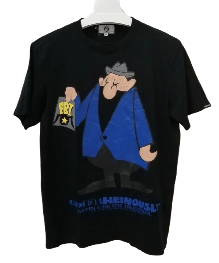 Good Enough Vintage GDEH HEINOUSLY Fbi Stik Goodenough Black Tee Size US M / EU 48-50 / 2 - 1 Thumbnail