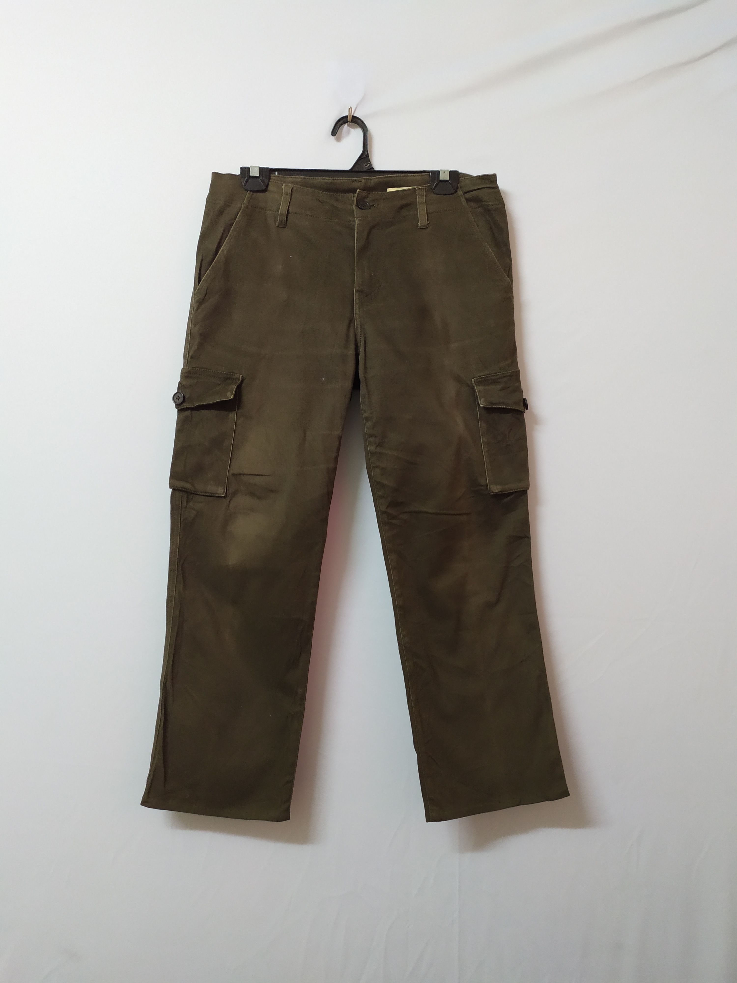 Japanese Brand × Vintage MUSHMUSH FADED BROWN CARGO PANTS Size US 32 / EU 48 - 1 Thumbnail