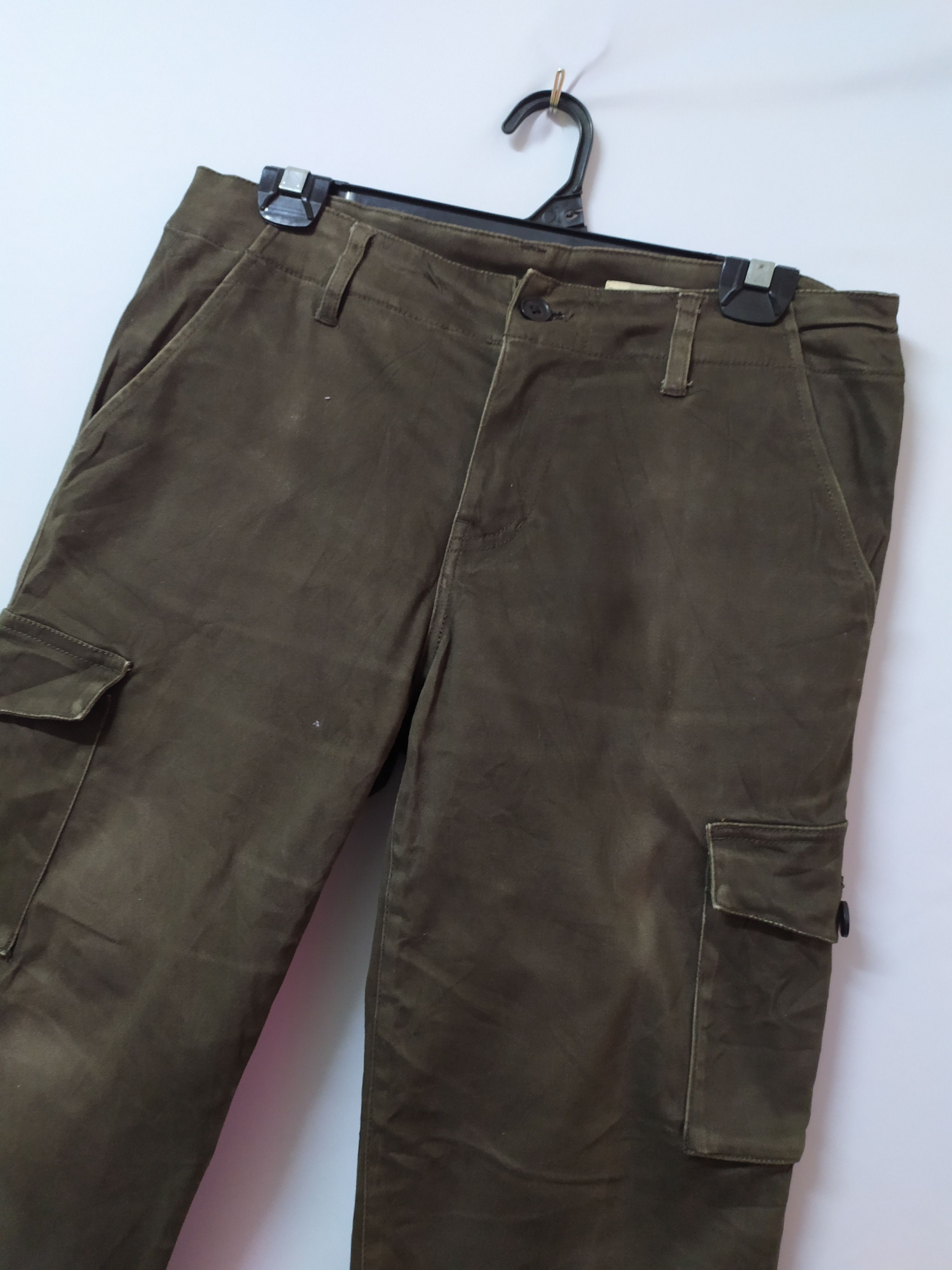 Japanese Brand × Vintage MUSHMUSH FADED BROWN CARGO PANTS Size US 32 / EU 48 - 3 Thumbnail