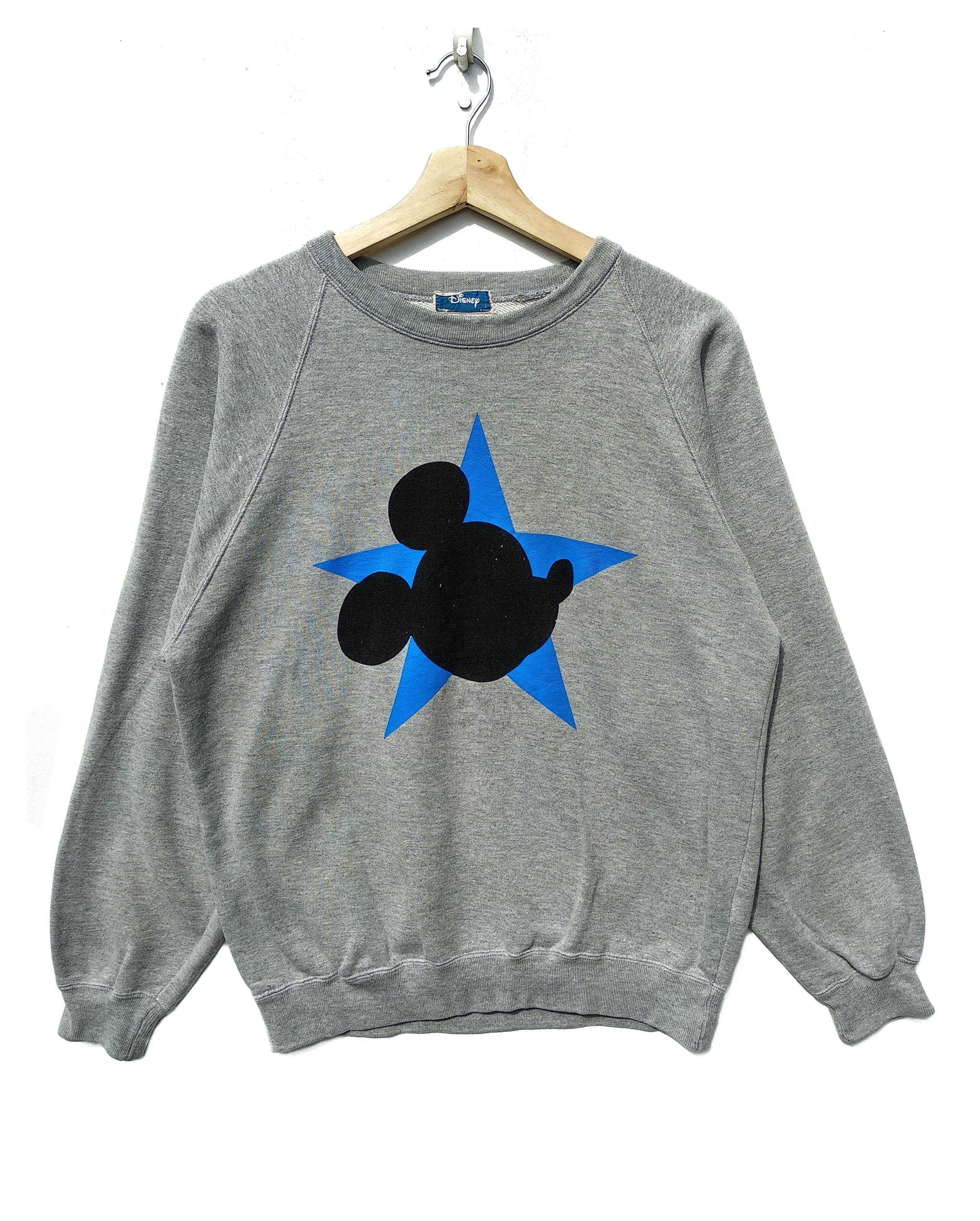 Disney × Mickey Mouse × Vintage Vintage Disney Mickey Star Head Sweatshirt/Size L Size US L / EU 52-54 / 3 - 1 Thumbnail