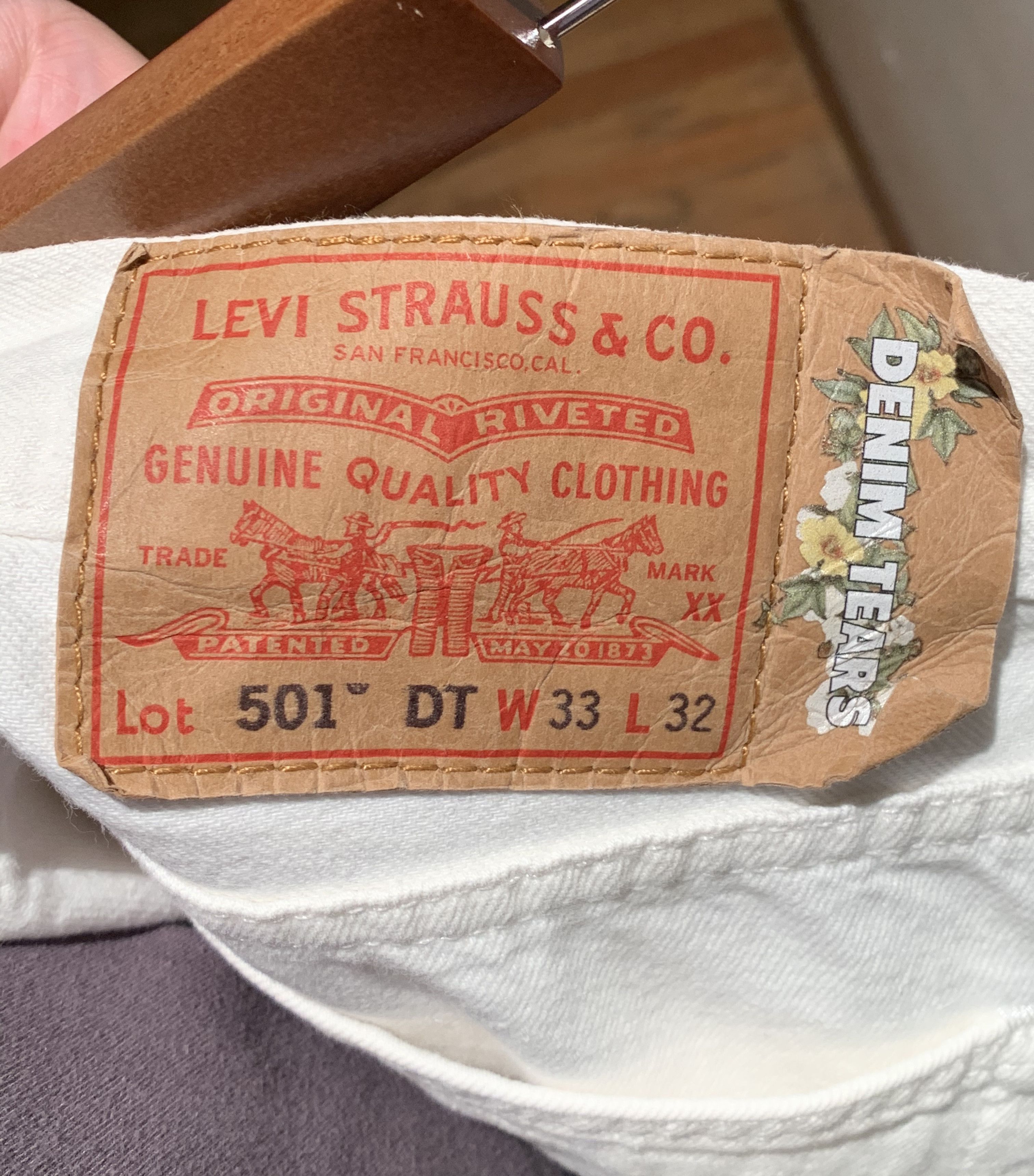 DENIM TEARS × Levi's × Virgil Abloh *RARE* Denim Tears x Levi’s 501 DT Virgil Abloh Jeans - 33 Size US 33 - 9 Thumbnail