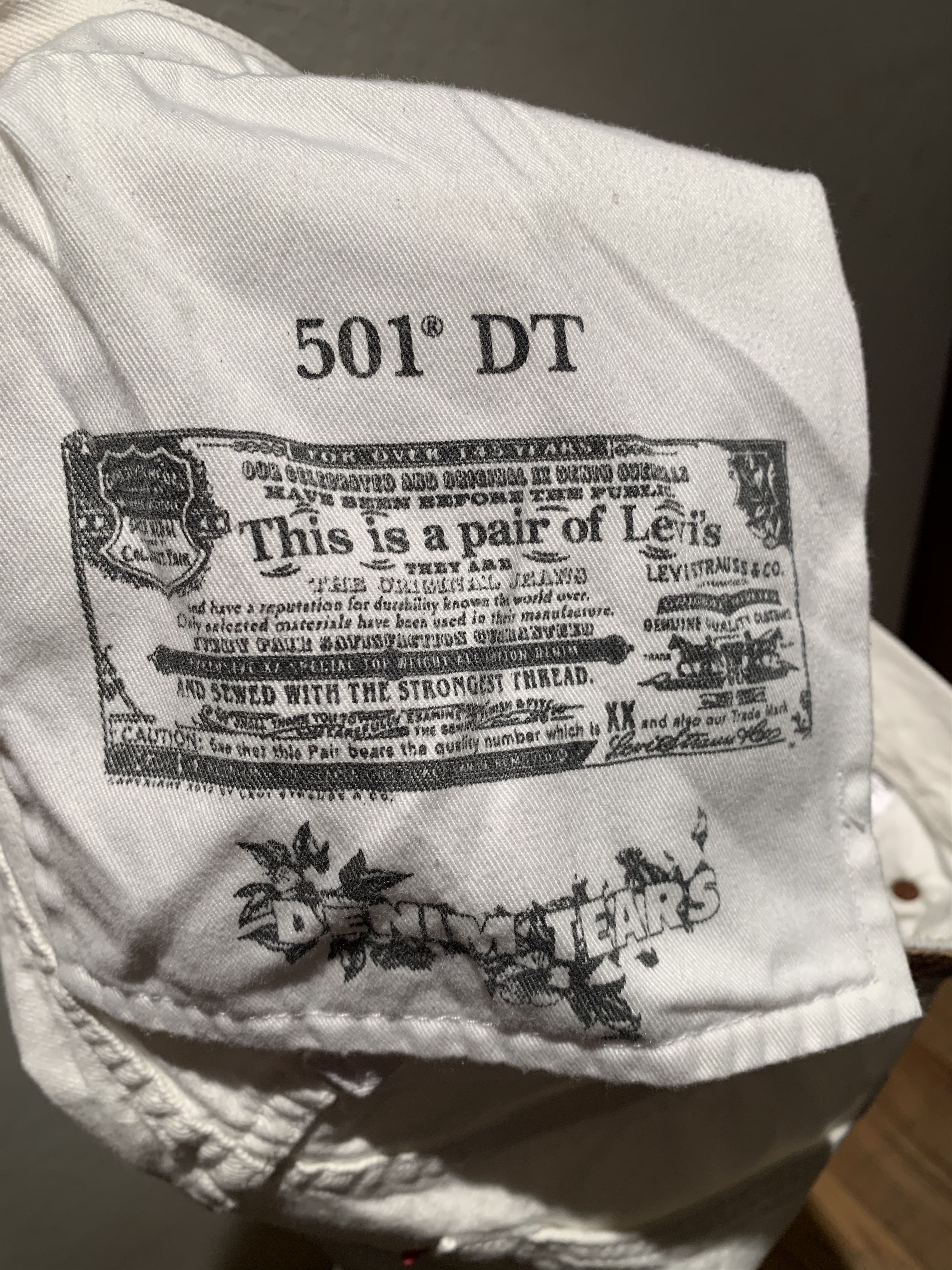 DENIM TEARS × Levi's × Virgil Abloh *RARE* Denim Tears x Levi’s 501 DT Virgil Abloh Jeans - 33 Size US 33 - 10 Thumbnail