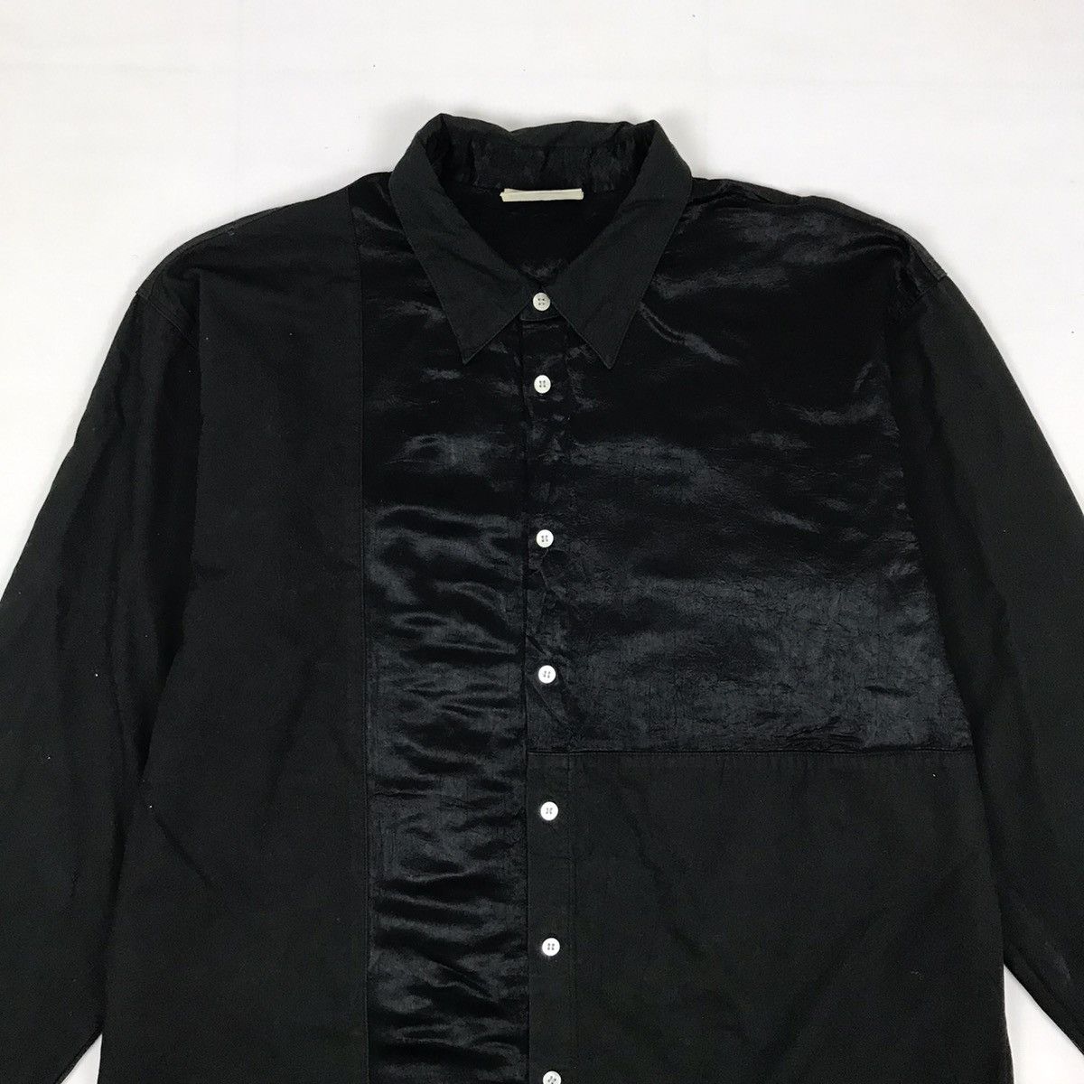 Hai Sporting Gear × Issey Miyake × Vintage Vintage ISSEY MIYAKE Hai Sporting Gear Patchwork Shirt Size US L / EU 52-54 / 3 - 4 Thumbnail