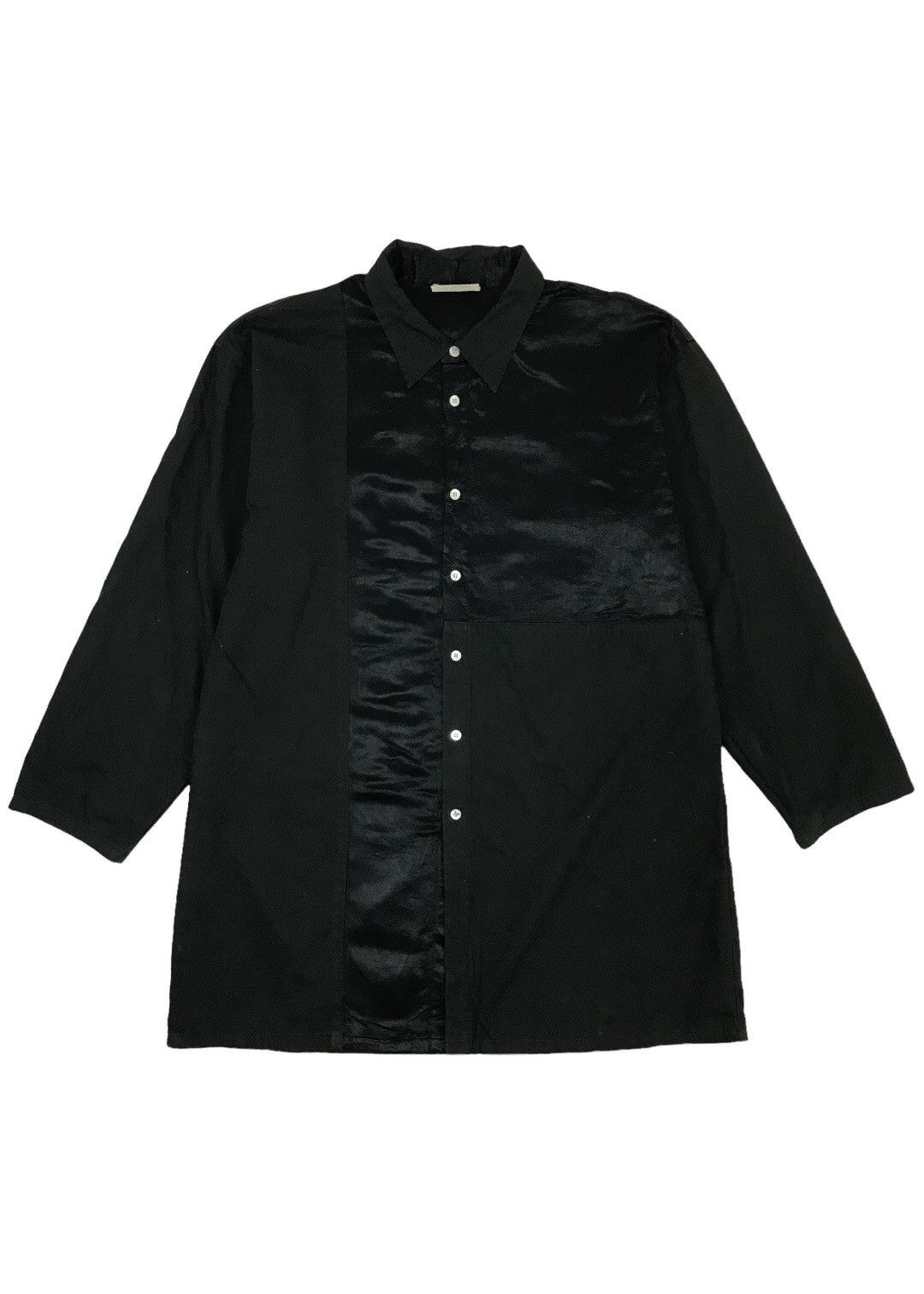 Hai Sporting Gear × Issey Miyake × Vintage Vintage ISSEY MIYAKE Hai Sporting Gear Patchwork Shirt Size US L / EU 52-54 / 3 - 1 Thumbnail