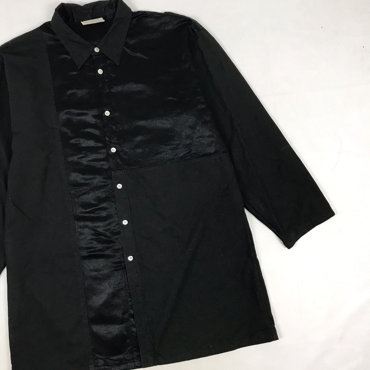 Hai Sporting Gear × Issey Miyake × Vintage Vintage ISSEY MIYAKE Hai Sporting Gear Patchwork Shirt Size US L / EU 52-54 / 3 - 3 Thumbnail