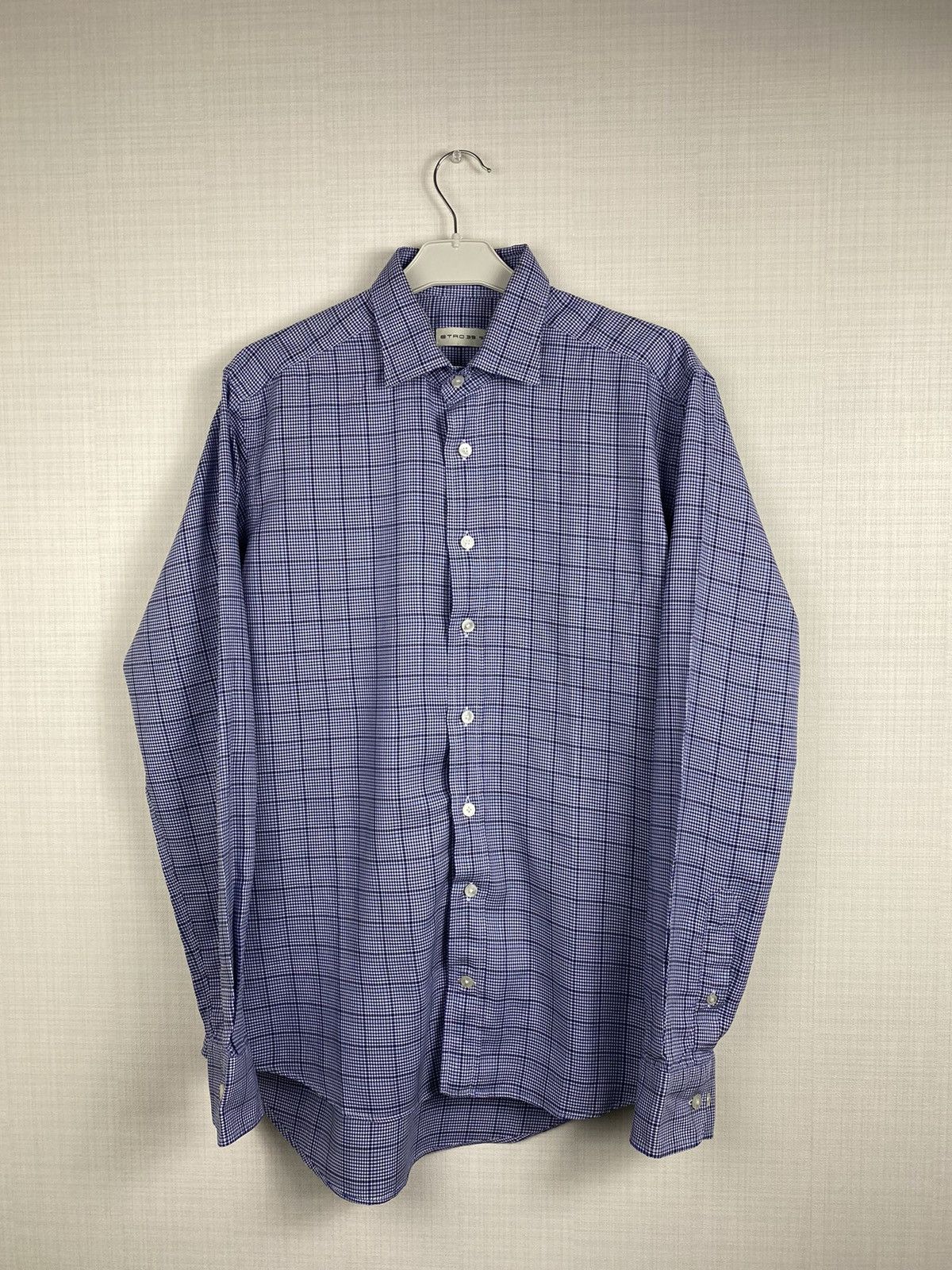 Etro Etro 39 check logo button up classic long sleeve vintage Size US L / EU 52-54 / 3 - 1 Thumbnail