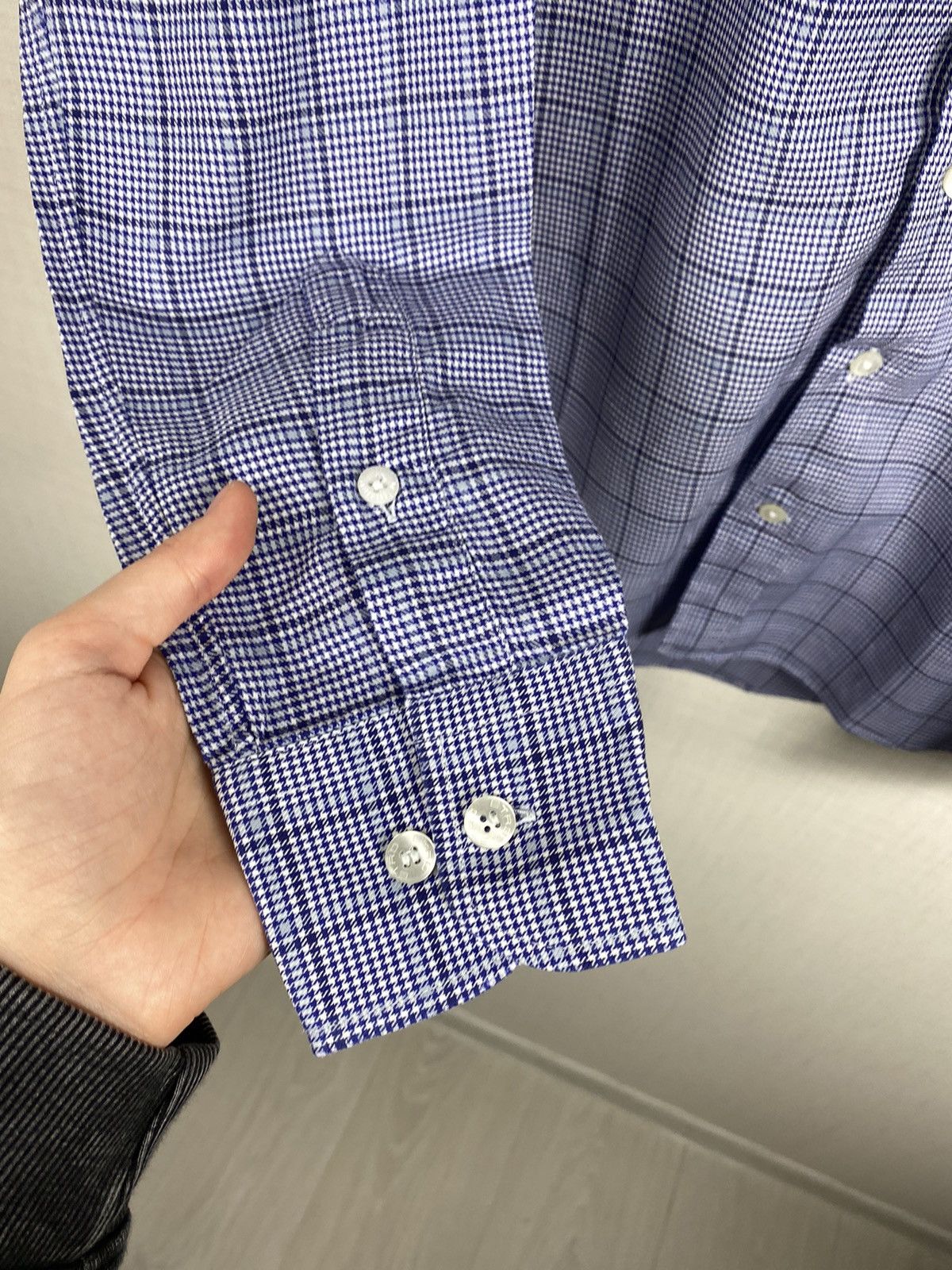 Etro Etro 39 check logo button up classic long sleeve vintage Size US L / EU 52-54 / 3 - 3 Thumbnail