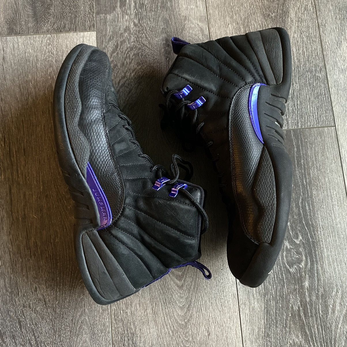 Jordan Brand Air Jordan 12 Retro Black Dark Concord 2020 Size US 11.5 / EU 44-45 - 5 Thumbnail