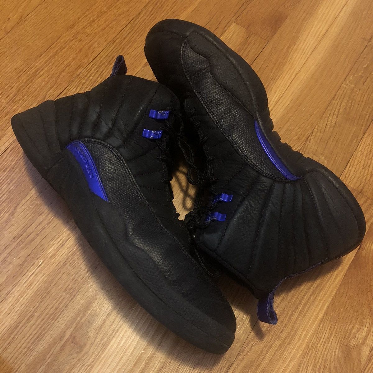 Jordan Brand Air Jordan 12 Retro Black Dark Concord 2020 Size US 11.5 / EU 44-45 - 3 Thumbnail