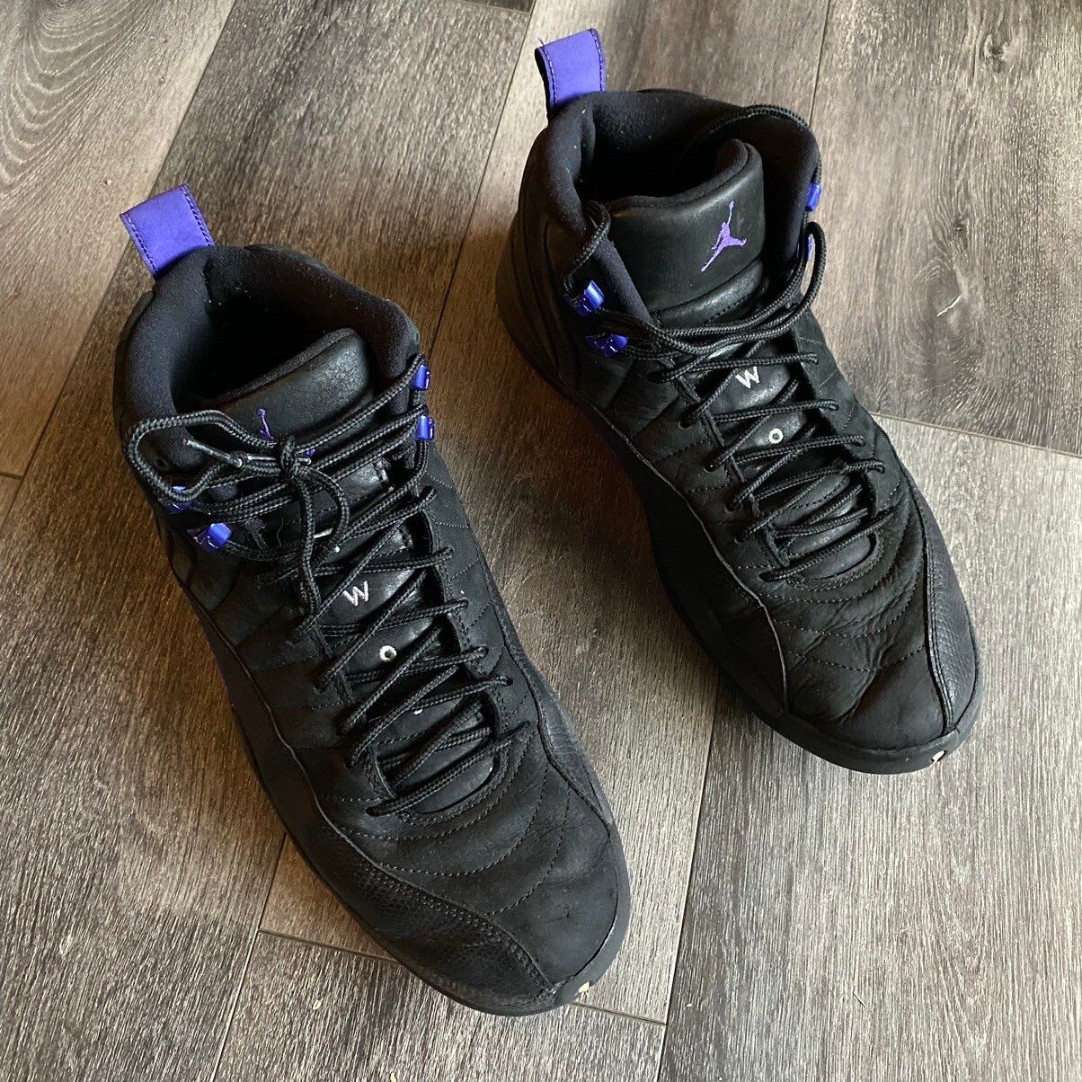 Pre-owned Jordan Brand Air Jordan 12 Retro Black Dark Concord 2020 Shoes In Black/dark Concord Purple