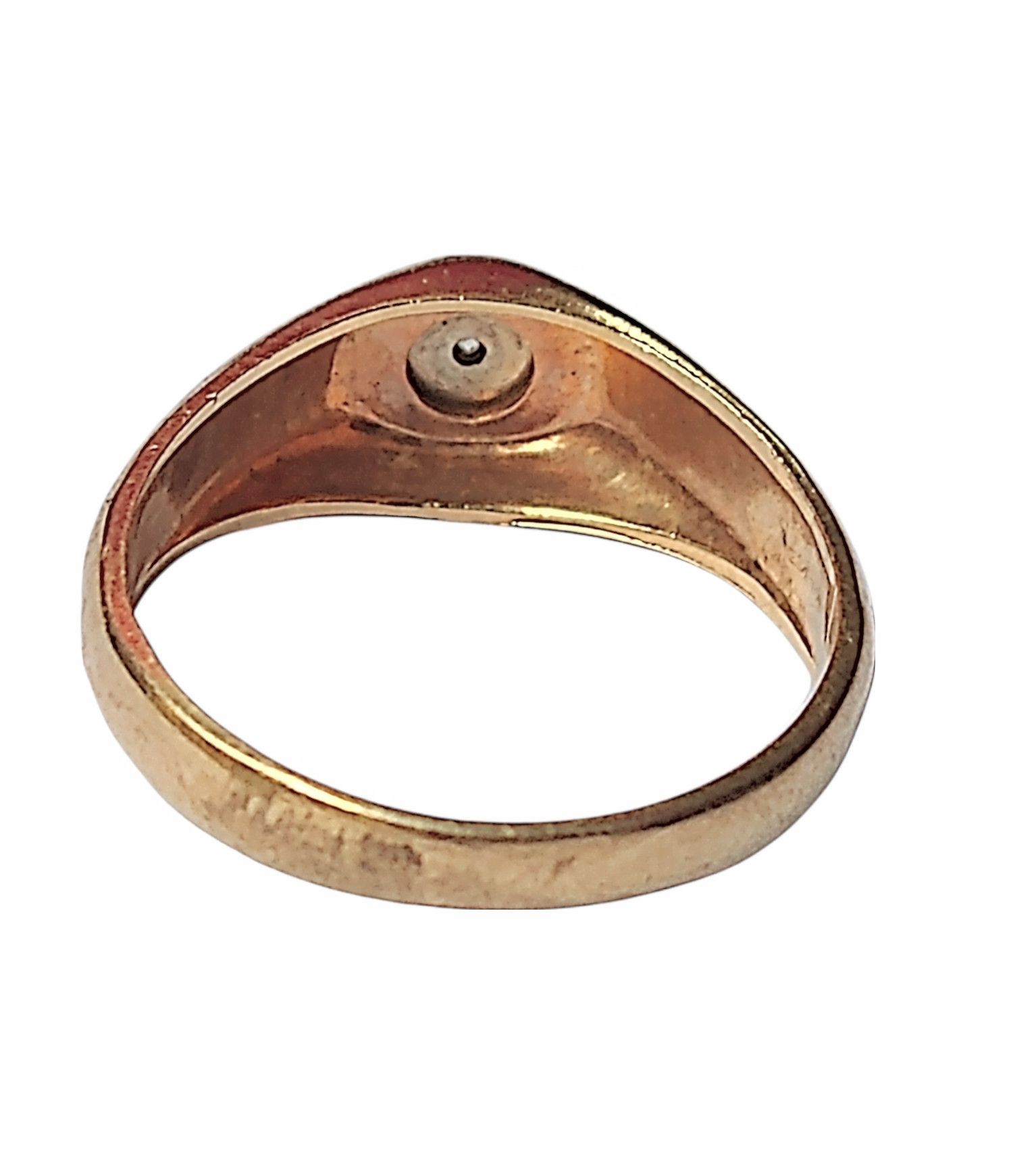 Jewelry × Vintage Vintage Gold Ring 10K Size 9 Diamond Modernist Size ONE SIZE - 6 Thumbnail