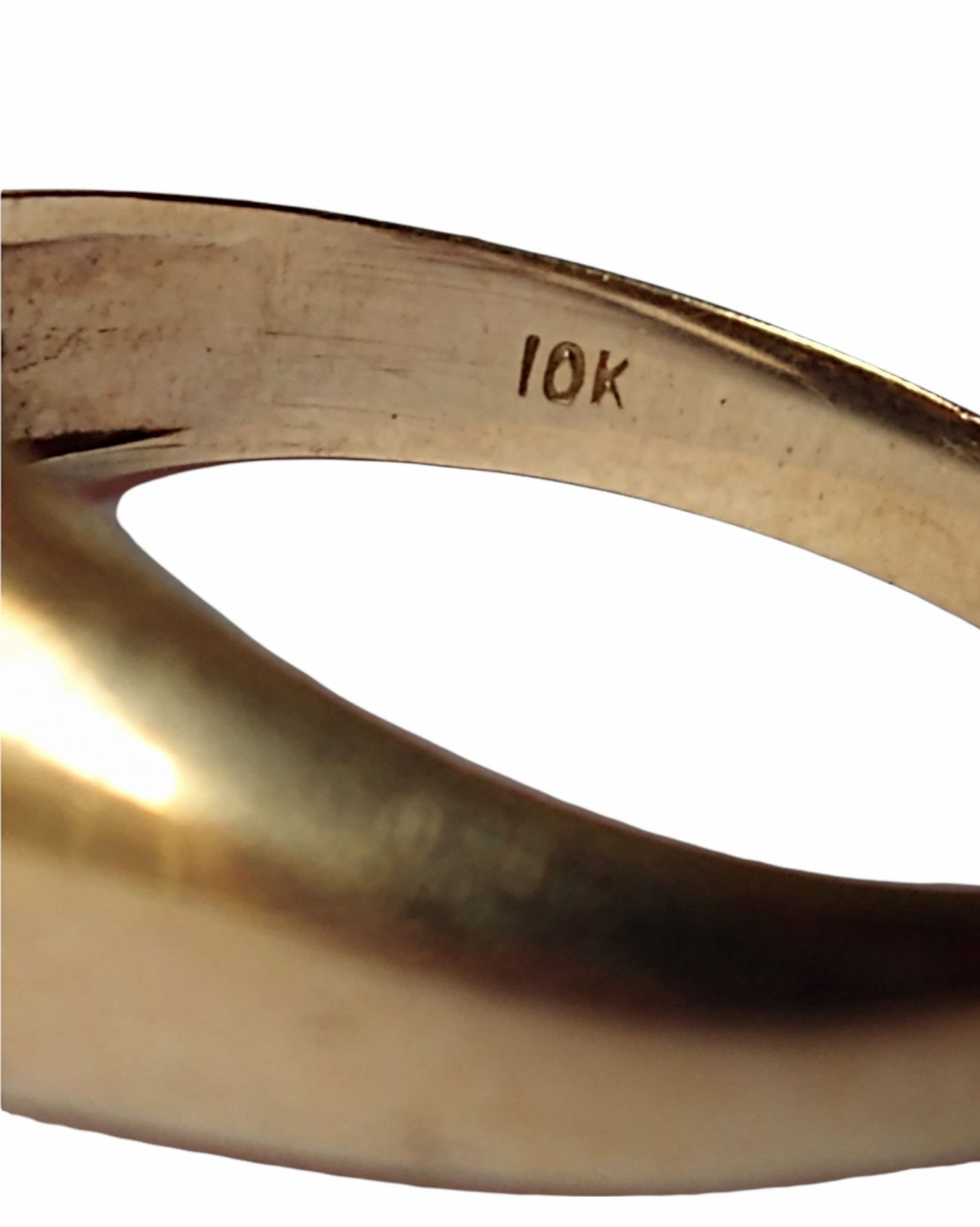 Jewelry × Vintage Vintage Gold Ring 10K Size 9 Diamond Modernist Size ONE SIZE - 3 Thumbnail