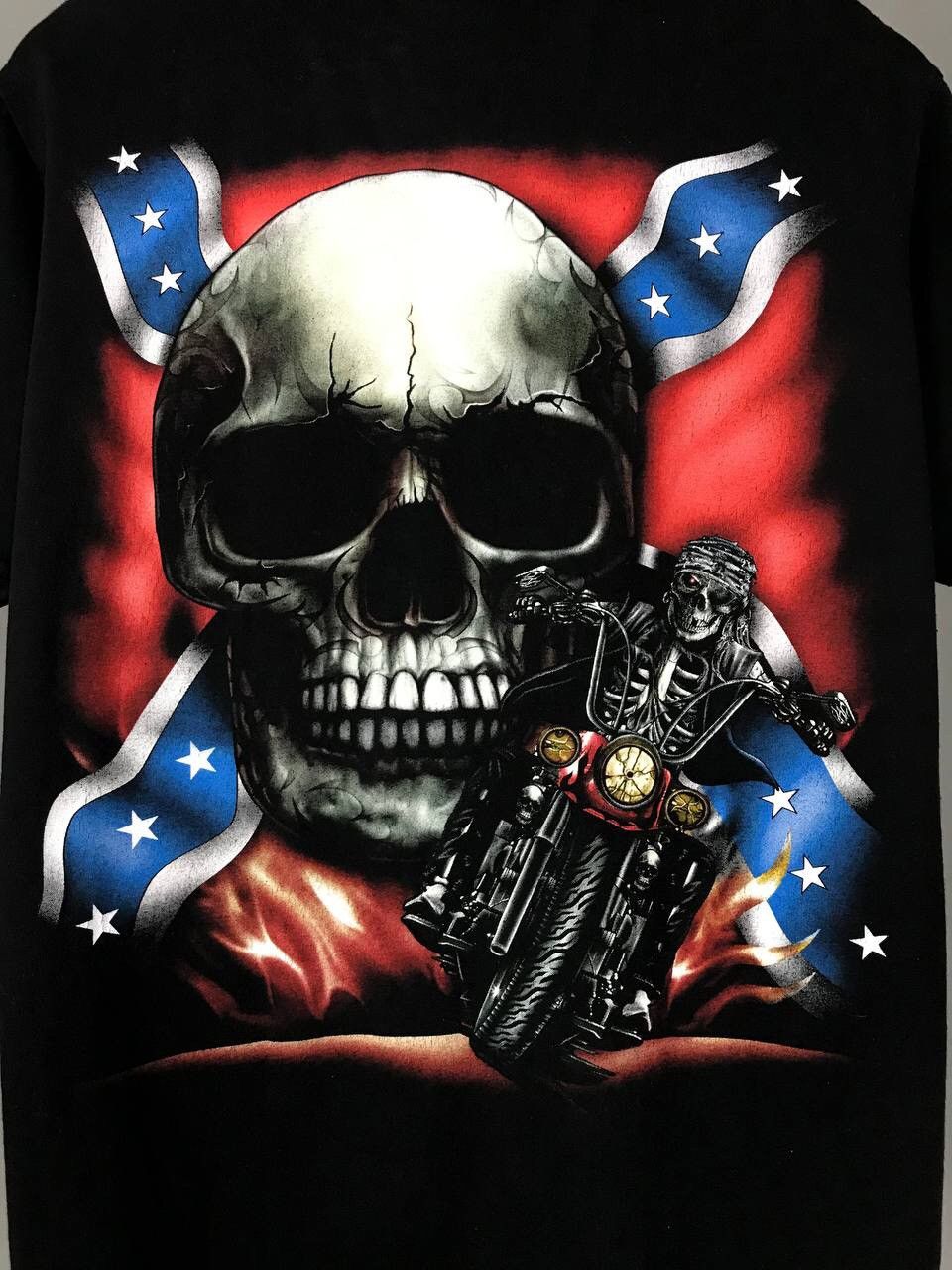 Vintage Skulls vintage rock overprinted tee Size US L / EU 52-54 / 3 - 8 Thumbnail