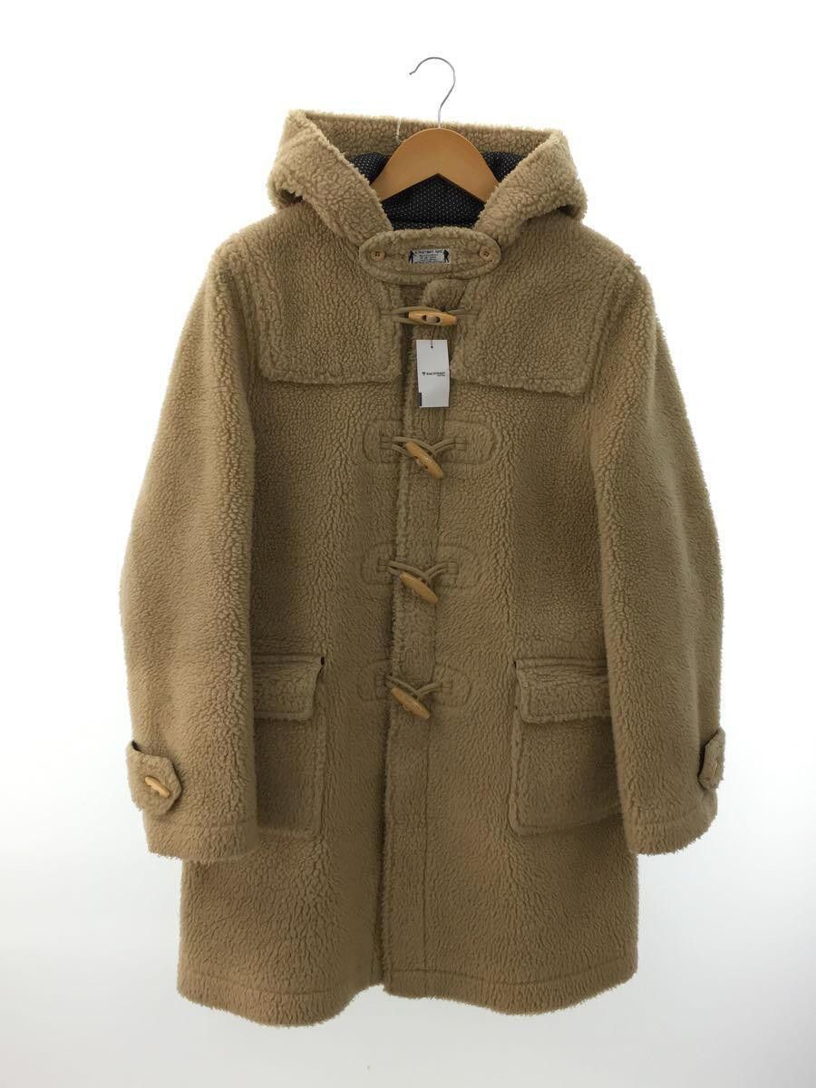 image of Bape Vintage Boa Fleece Duffle Coat Jacket in Beige, Men's (Size Medium)