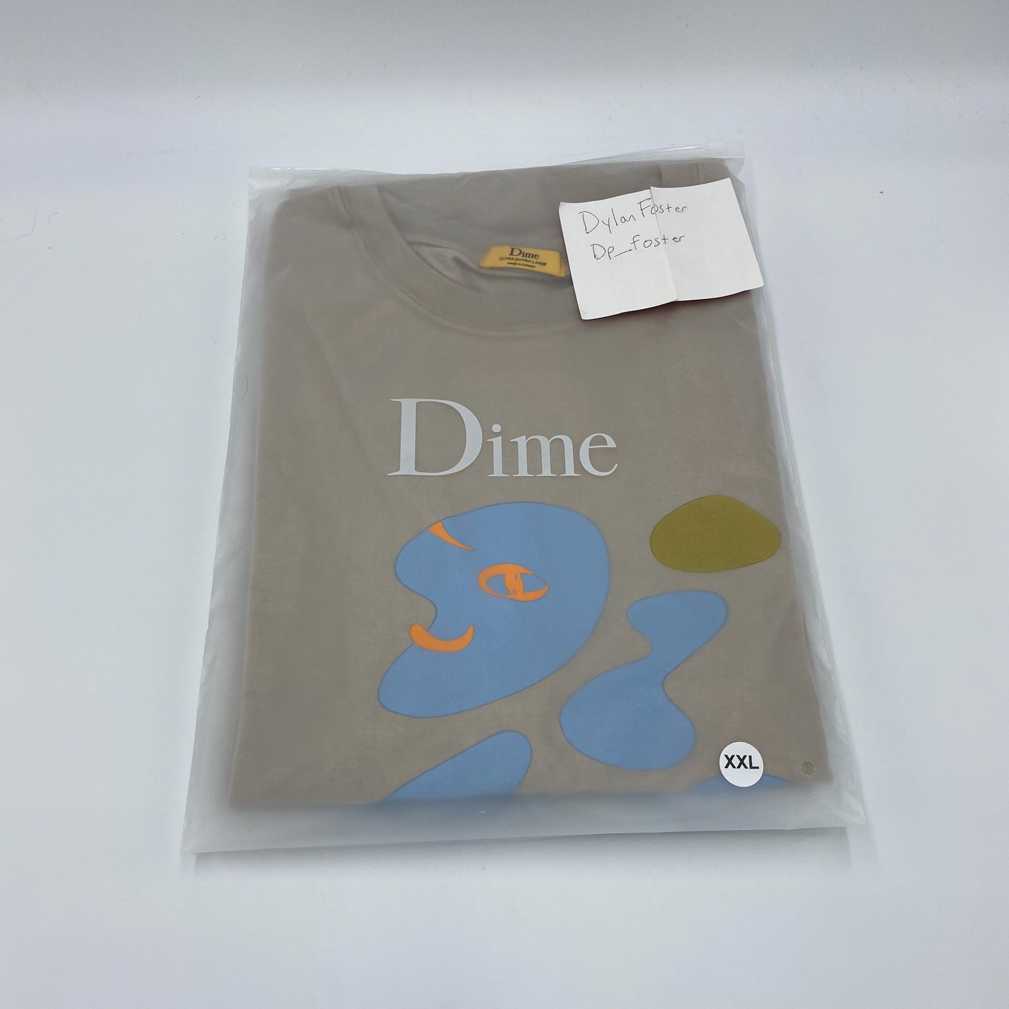 Dime Dime Letterman Tee Taupe • XXL Size US XXL / EU 58 / 5 - 3 Thumbnail