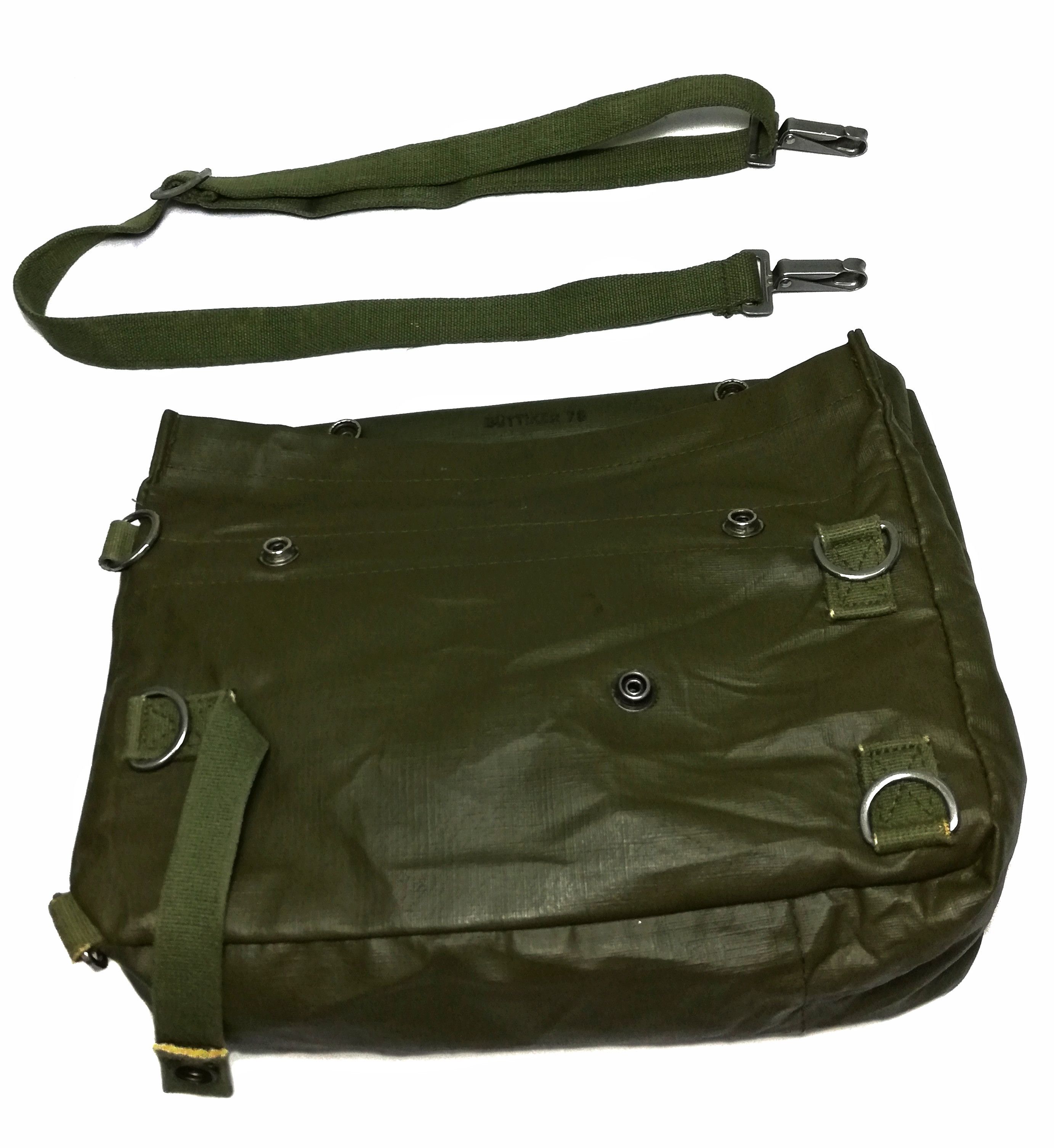Vintage 🔥Gas Mask Bag New Swiss SM-74 GI Original Rubber Vinyl🔥 Size ONE SIZE - 10 Thumbnail
