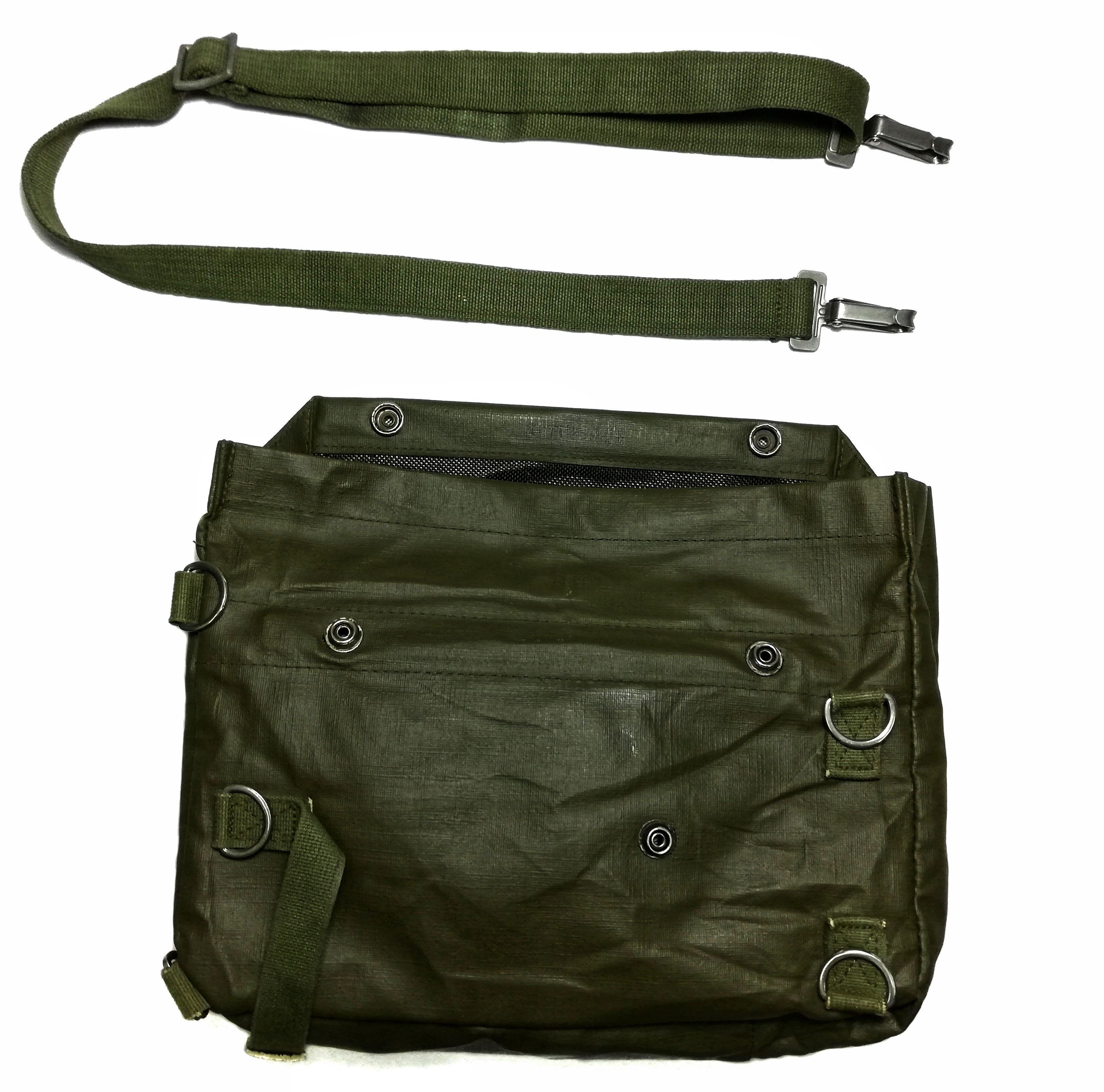 Vintage 🔥Gas Mask Bag New Swiss SM-74 GI Original Rubber Vinyl🔥 Size ONE SIZE - 9 Thumbnail