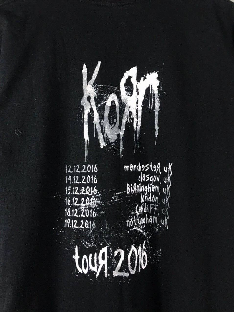 Band Tees Korn 2016 vintage rock band tour tee Size US XL / EU 56 / 4 - 5 Thumbnail